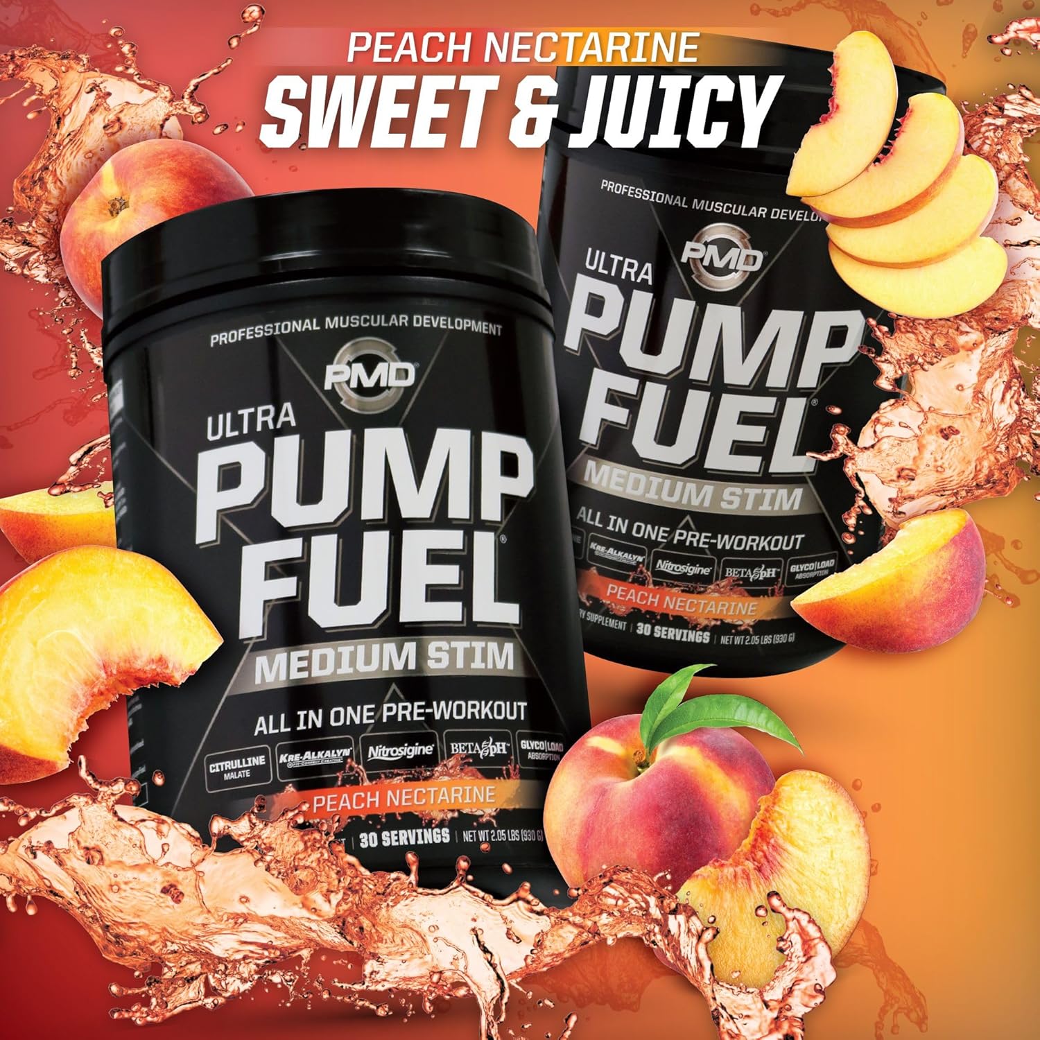 PMD Sports Ultra Pump Fuel – Mezcla de bebida para antes del entrenamiento, energía, fuerza, resistencia, recuperación, carbohidratos complejos y