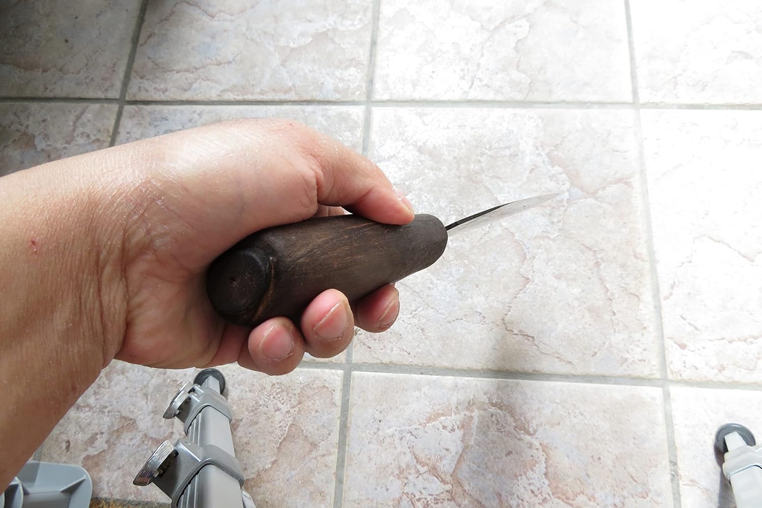 Crude – Cuchillo de chef japonés Nakiri de alta calidad, 8 pulgadas, acero al carbono, afilado!