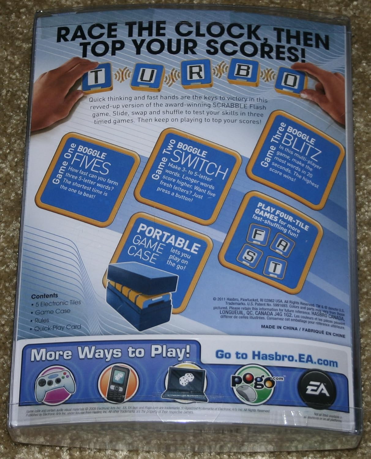 Juego flash de velocidad exclusivo de boggle electrónico