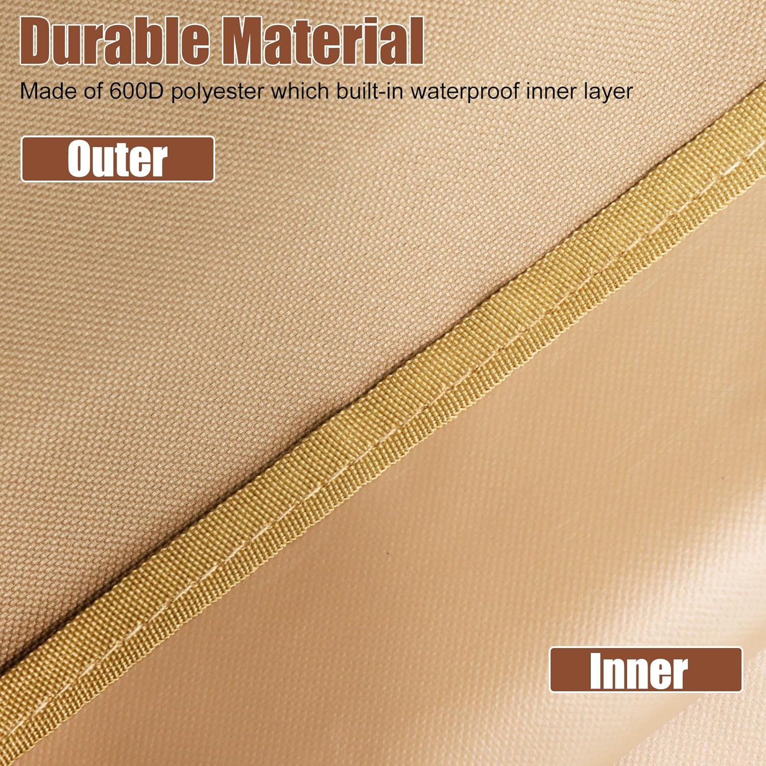 BJADE’S Cubierta de aire acondicionado para ventana en forma de U, resistente, impermeable 600D poliéster al aire libre, a prueba de polvo y viento