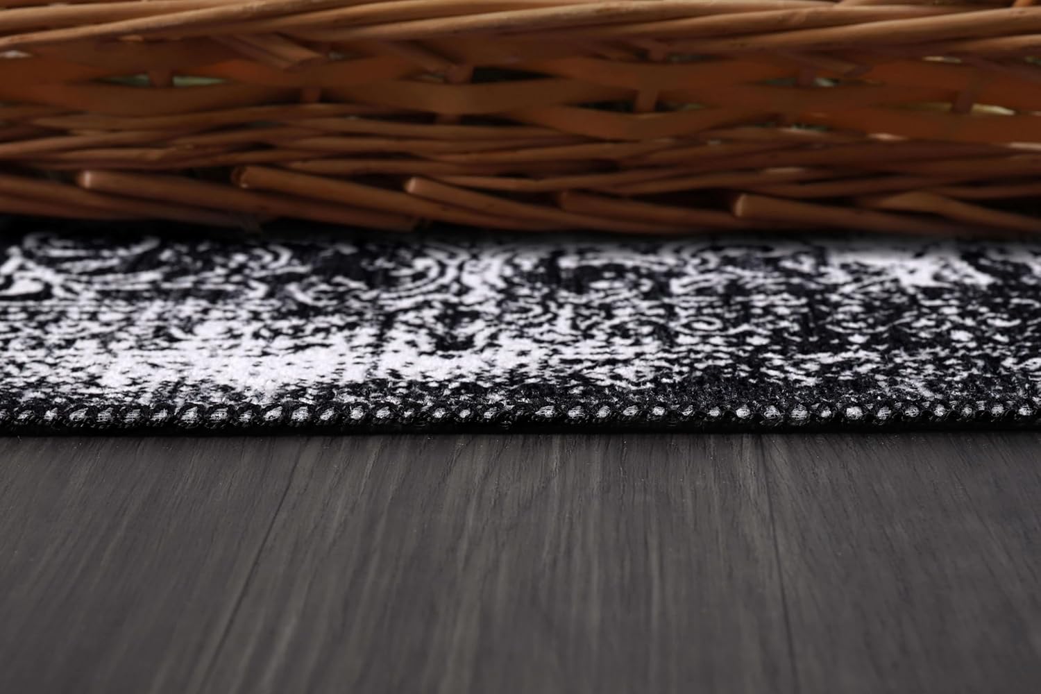 Beverly Rug Alfombra lavable de 2 x 7 pies, estilo vintage, envejecida, de algodón bohemio, suave, para entrada, lavandería, resistente a las