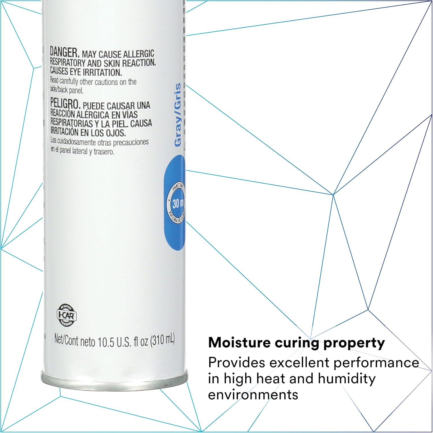 3M Sellador de costuras de uretano, 08362, color gris, alto contenido de sólidos, permanentemente flexible, cartucho de 10.5 fl oz10.5 fl oz