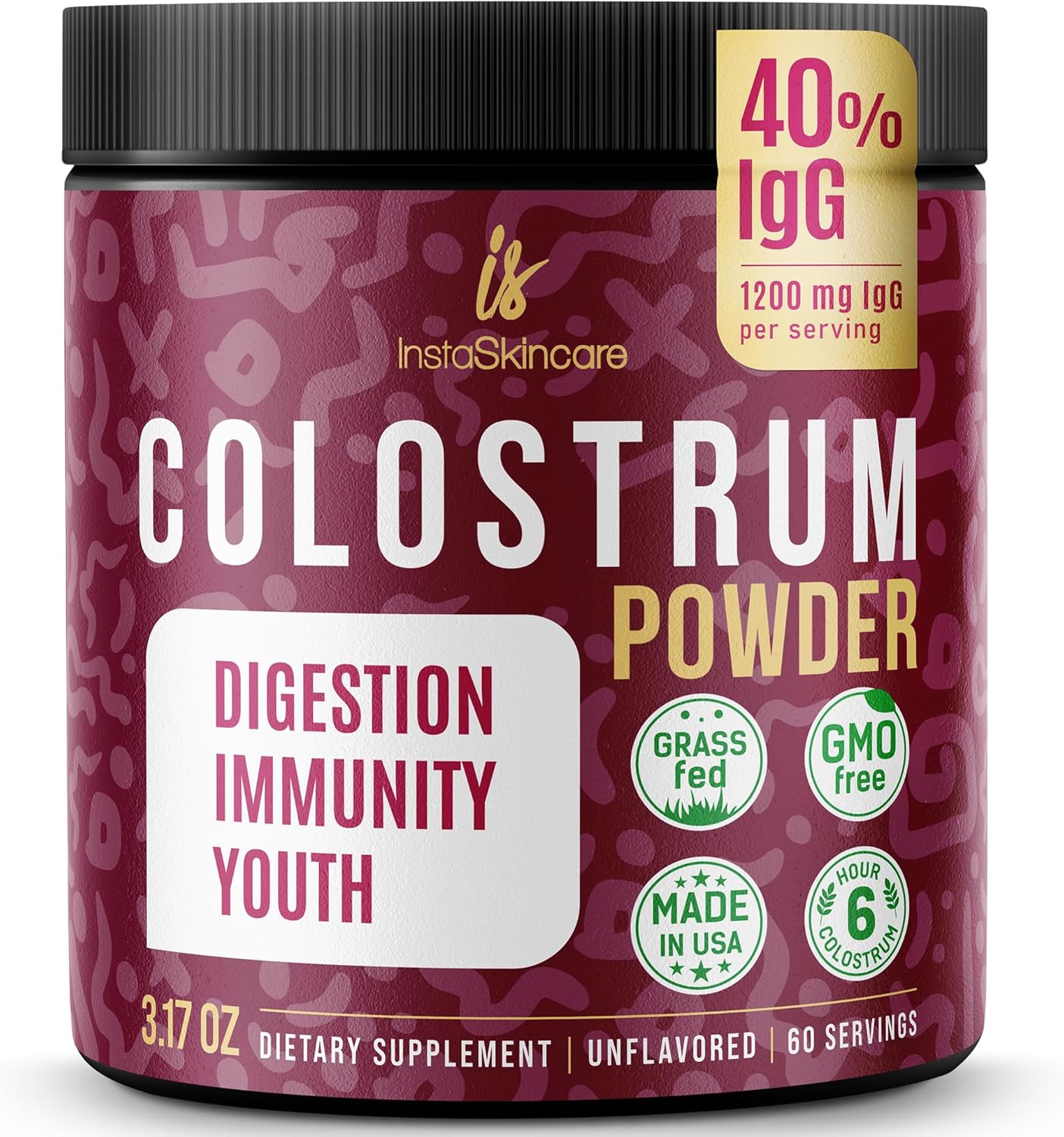 Polvo de calostro bovino  40% IgG altamente concentrado calostro bovino puro para humanos  Suplemento de calostro alimentado con pasto para apoyo