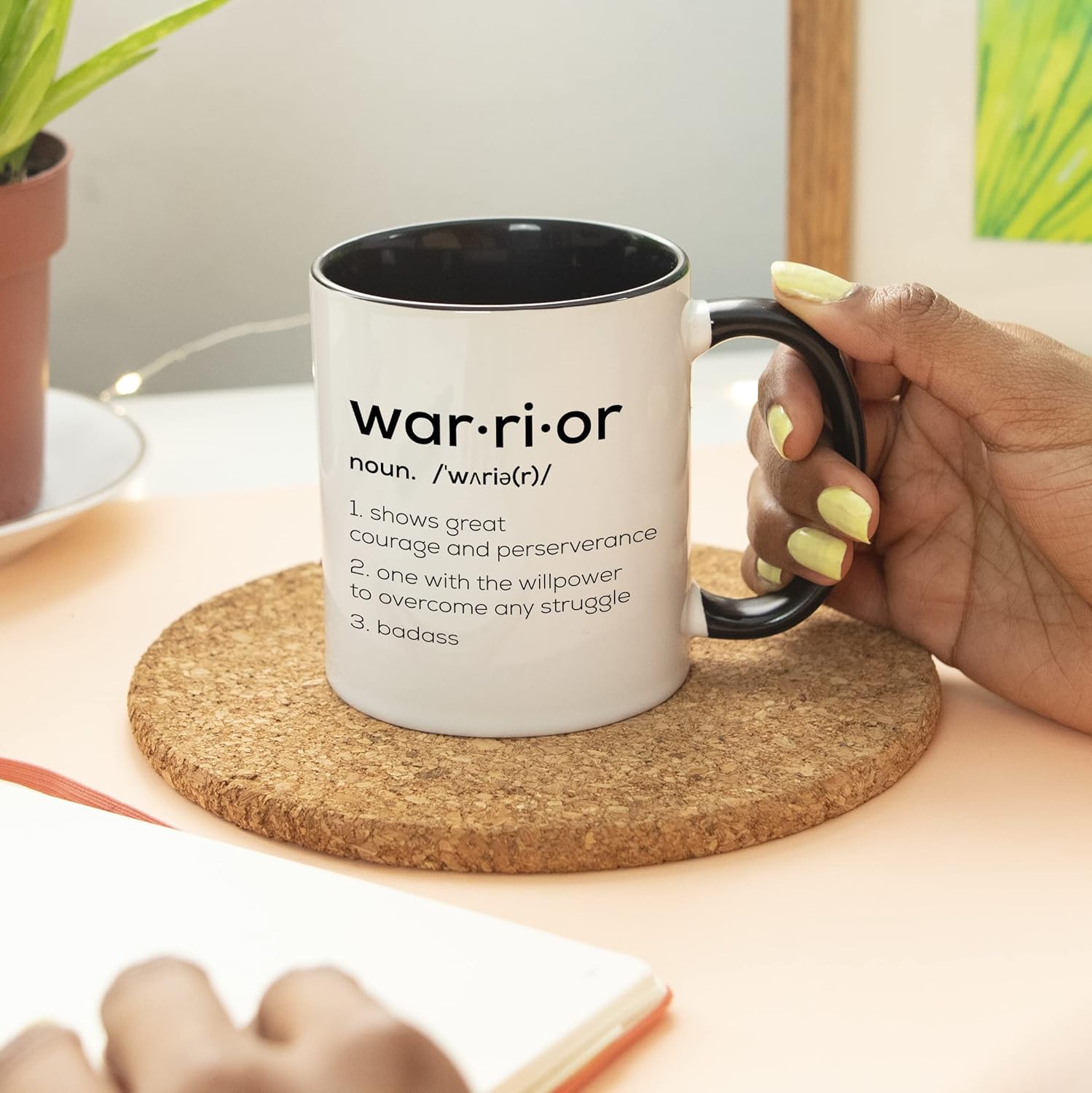 YouNique Designs Taza con texto en inglés “Get Well Soon para mujer, 11 onzas”, taza de guerrero, motivo, sobriety, Badass Women, Proud Of You Cup