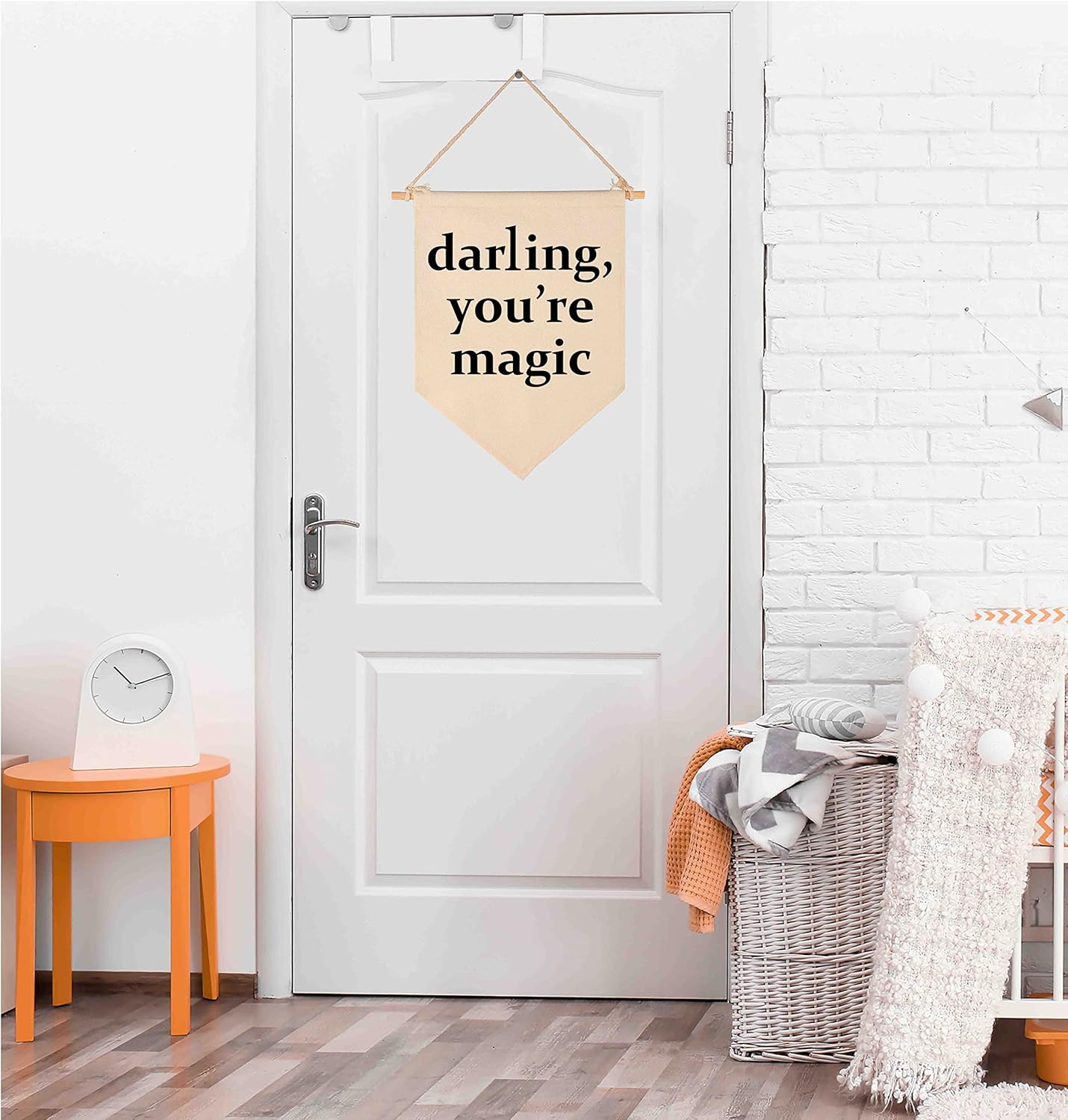 Darling You’re Magic – Bandera colgante de lona para pared, regalo para guardería, bebé, niños, niñas, niños, adolescentes, dormitorio, sala de