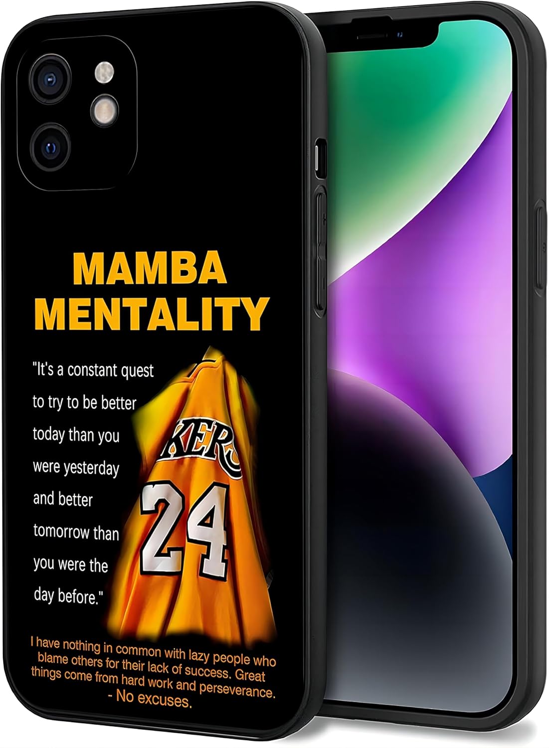 GLBUGUFY Basketball Legend Player – Funda para iPhone 12, compatible con iPhone 12 de 6.1 pulgadas, funda protectora de silicona suave,