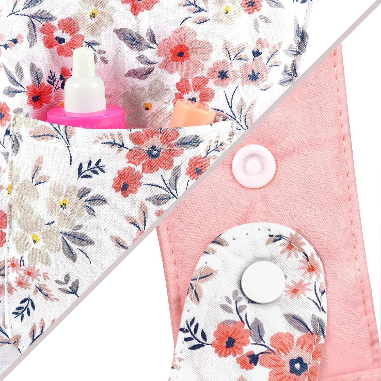 GAGAKU Portador de animales de peluche Baby Doll Accesorios Holder American Girl Bitty Baby Doll Carrier para niños pequeños – Flores de cera rosa