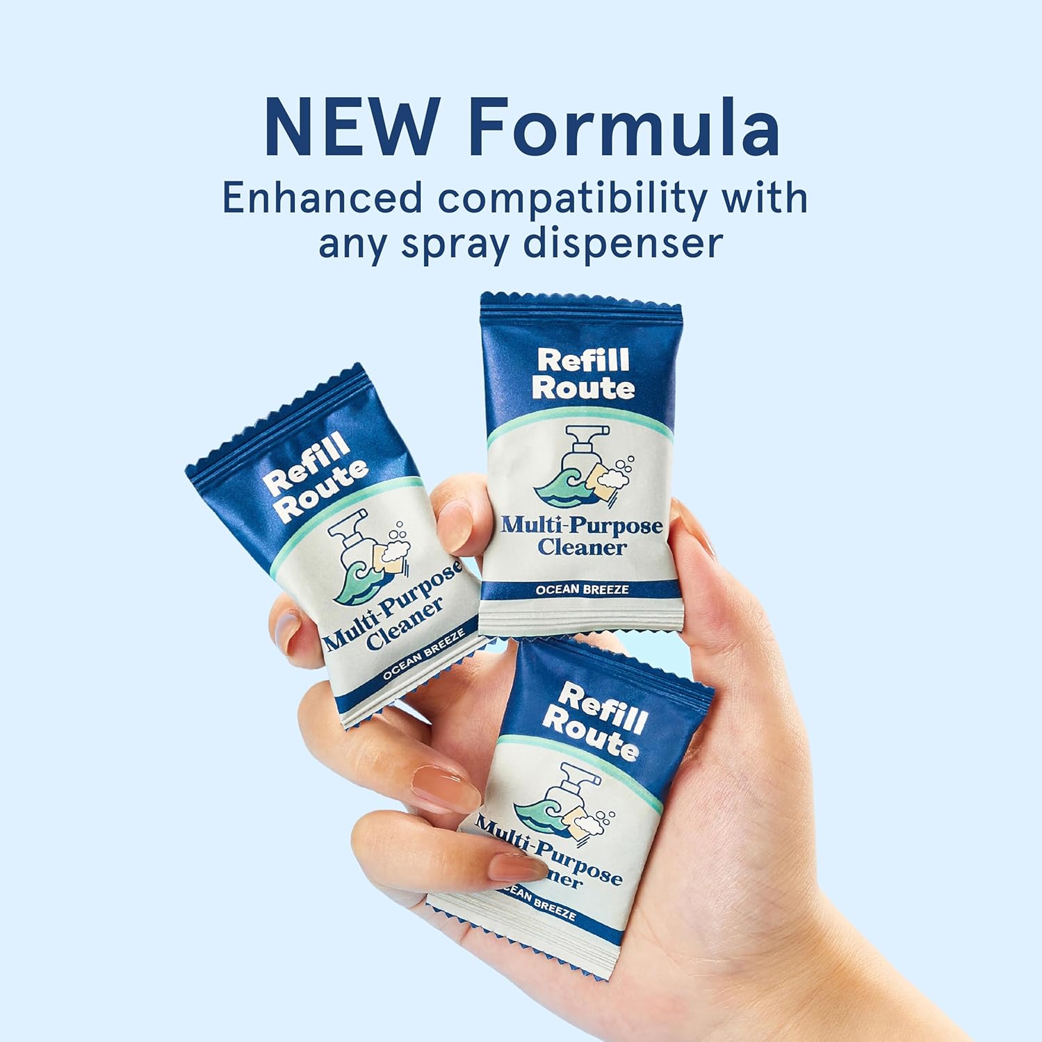 Recambios de limpiador multiusos, tableta limpiadora de múltiples superficies con botella de spray de limpieza, spray de limpieza multiusos que hace