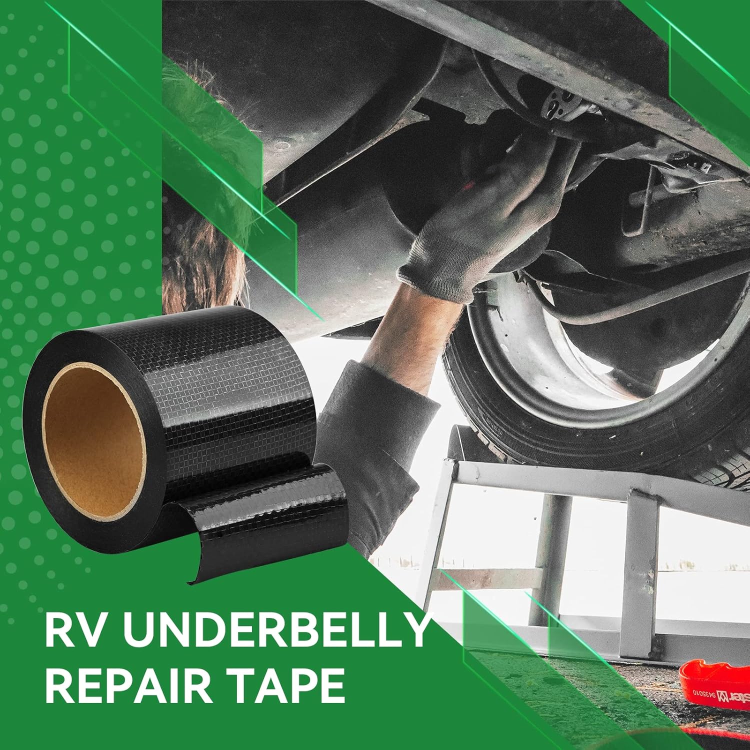 RVINGPRO Cinta para debajo del vientre de RV de 4 x 50 pies, material para debajo del vientre, adhesivo de sellado permanente impermeable para