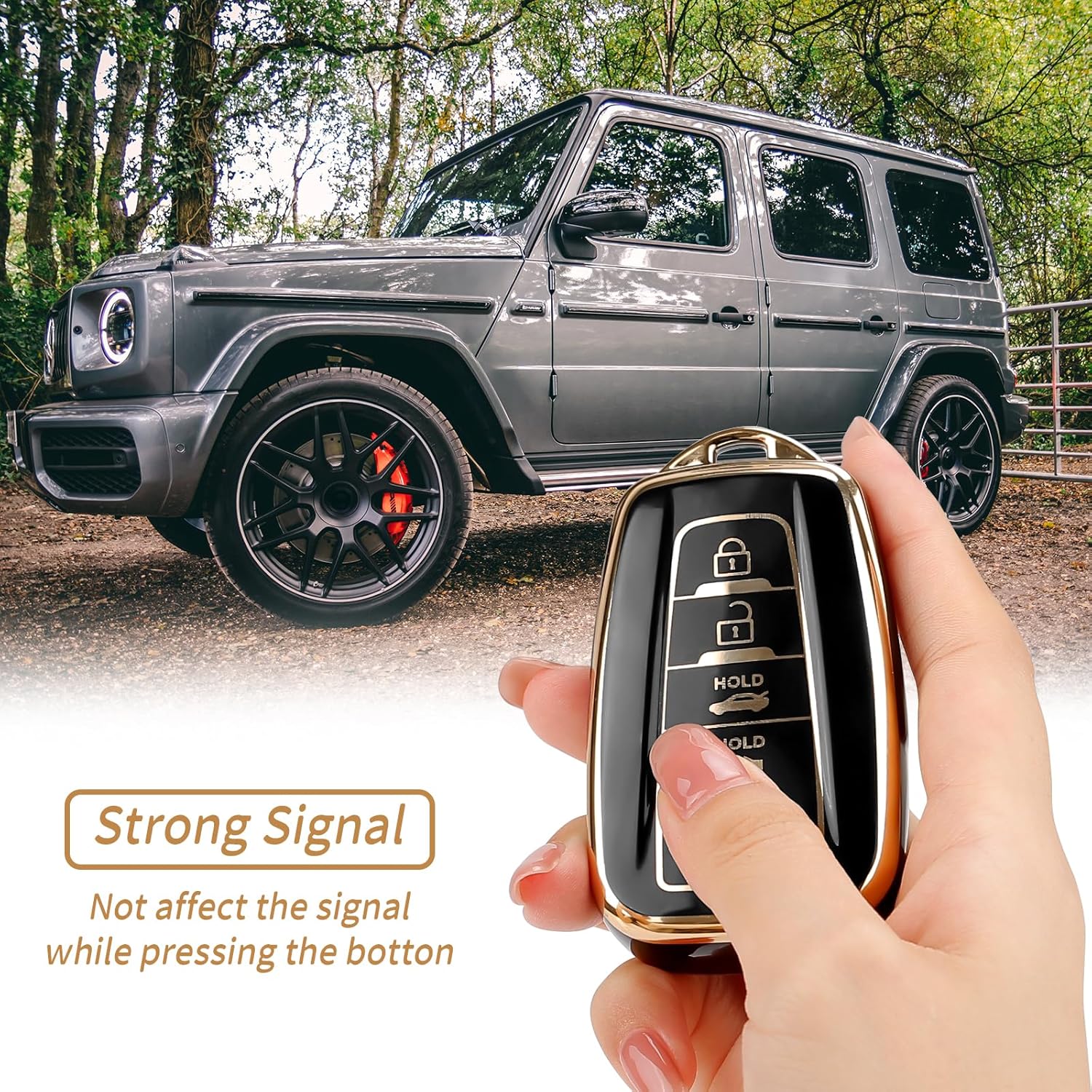 COGEEK – Funda para llavero Toyota con llavero, funda para llave de TPU suave de alta calidad, protección de 360, para Camry Highlander RAV4 Corolla