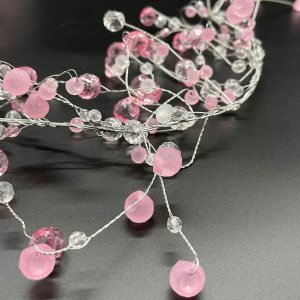 Galt International Guirnalda de diamantes de cristal acrílico de 192 pulgadas, cuerda de alambre esmerilado y corte de diamante, guirnalda Galt International Guirnalda de diamantes de cristal acrílico de 192 pulgadas, cuerda de alambre esmerilado y corte de diamante, guirnalda