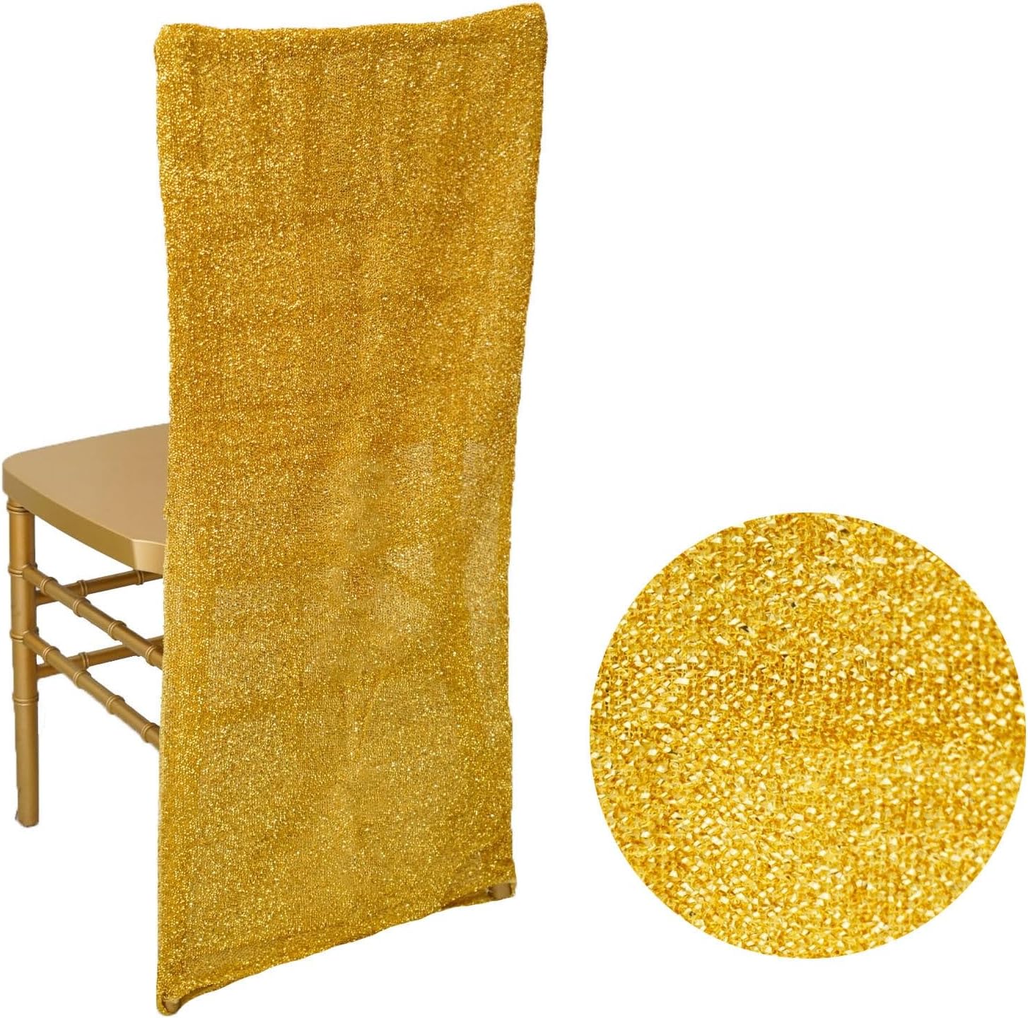 Efavormart My Dreamy – Funda para silla de elastano, lavable, para banquetes de boda, comedor, fiesta, eventos, color dorado