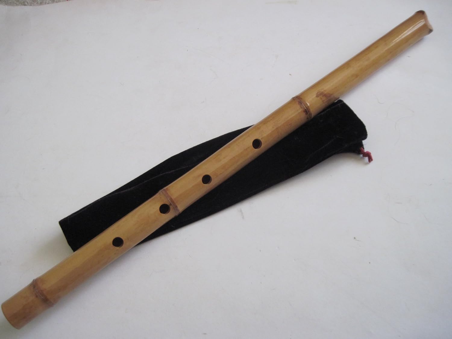 1.8 Shakuhachi pentatónico sin extremo de raíz 5 agujeros – Instrumento Zen tradicional