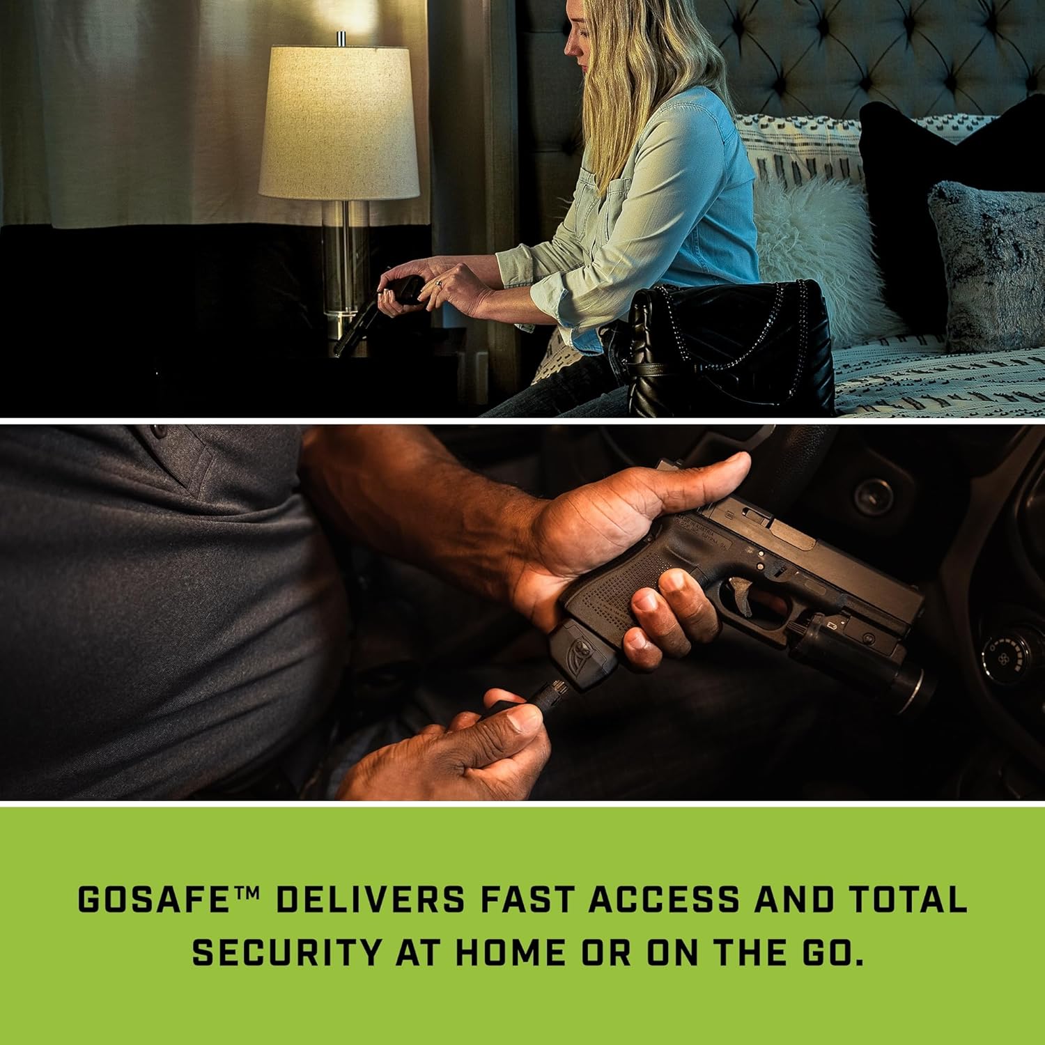 GOSAFE Caja fuerte móvil – Seguridad móvil con cerradura para Glock 17