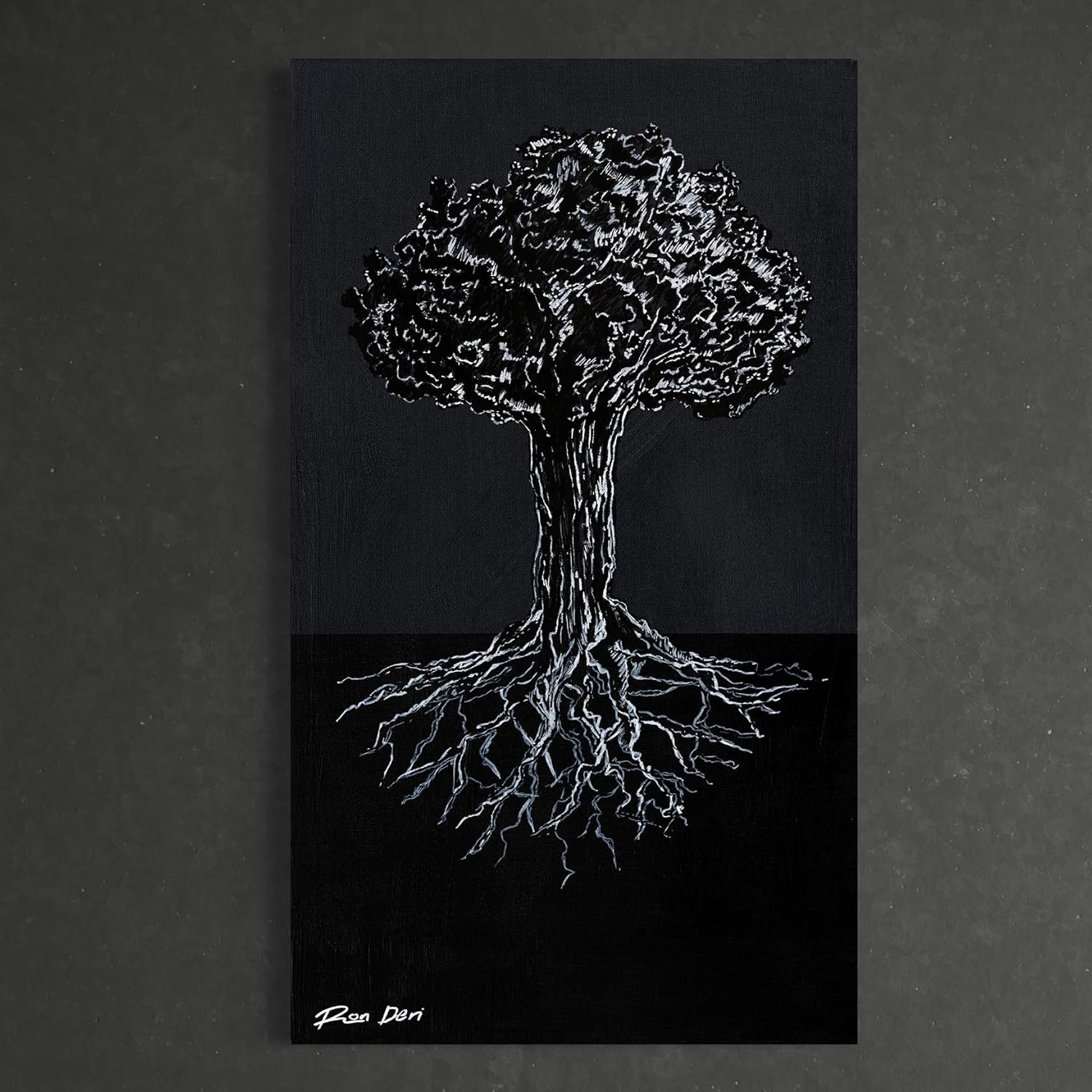 The Studio Loft – Lienzo decorativo para pared, árbol de la vida, arte de pared moderno para dormitorio, sala de estar, decoración de oficina, listo