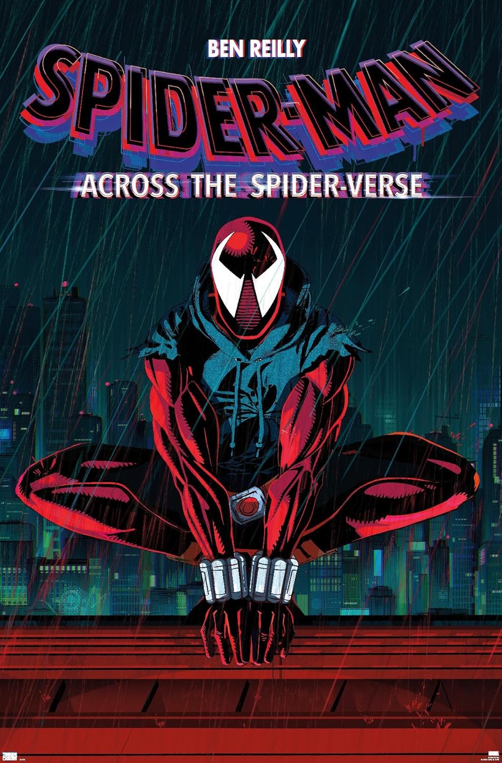 Trends International Marvel Spider-Man Across The Spider-Verse – Póster de pared de una hoja de Ben Reilly, 22.37 x 34.00 pulgadas, versión premium