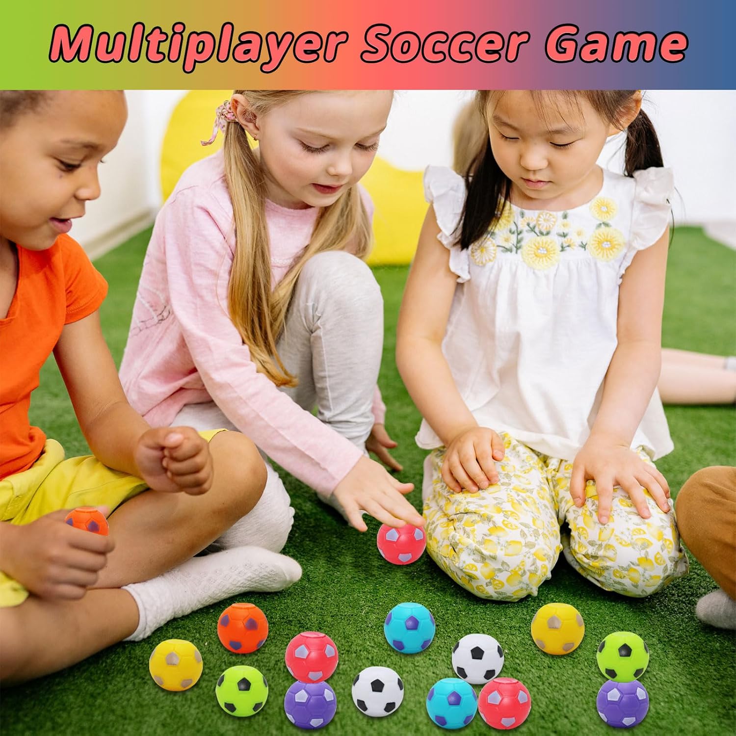 35 piezas mini Fidget Spinners pelota de fútbol, recuerdos de fiesta de fútbol para niños 4-8, 8-12, bolsas de regalo, relleno de piñata, fiesta de