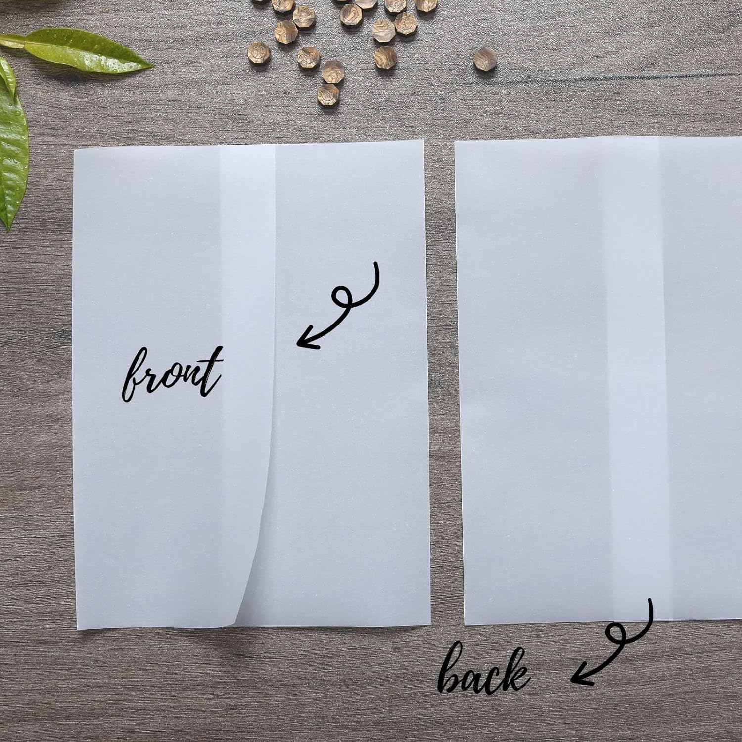 Paquete de 100 chaquetas de vellum preplegadas para invitaciones de 5 x 7 pulgadas, sobre de vellum para invitaciones de boda, sobres de papel