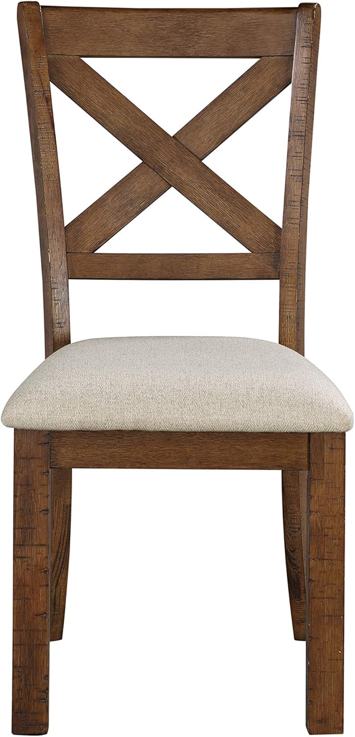 Lexicon Jones – Silla de comedor (juego de 2), color marrón