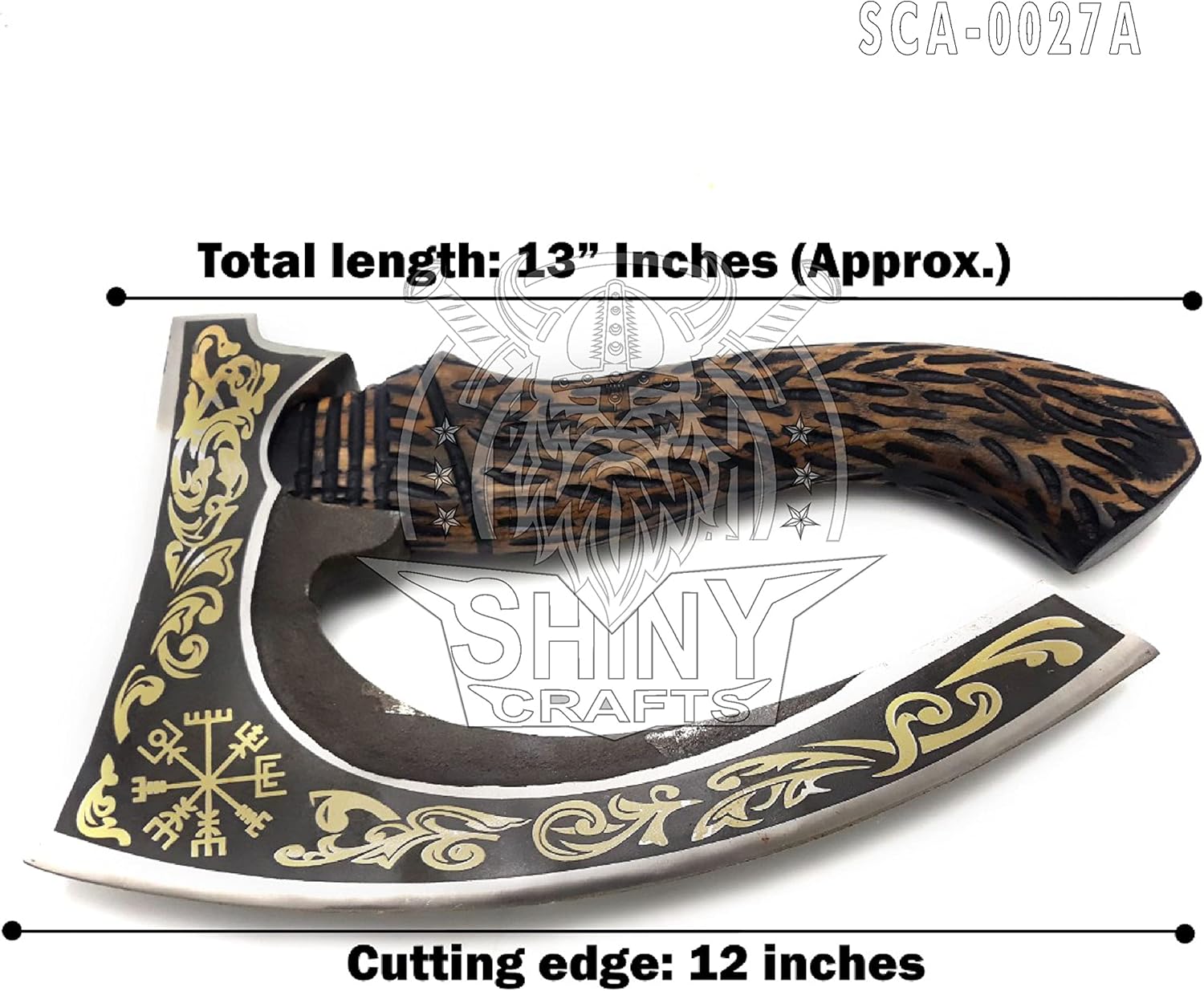 SHINY CRAFTS -Hacha vikinga nórdica, regalos de boda, hacha de campamento, hacha berserker hacha de pizza vikinga hecha a mano, auténtica hacha