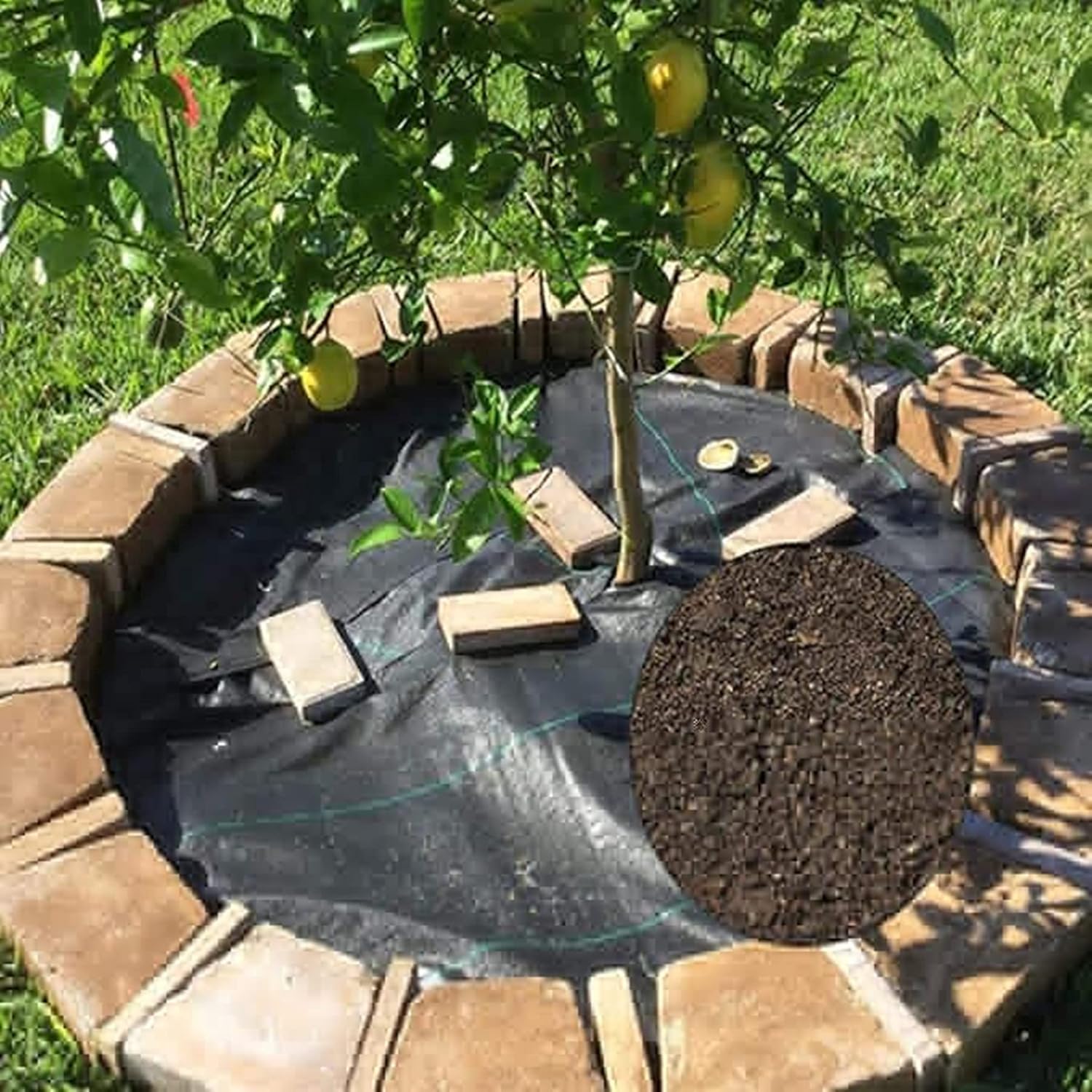 Tela de barrera contra malezas de 3 onzas, cubierta de suelo de alta calidad, tapete de jardinería comercial resistente, control de malezas