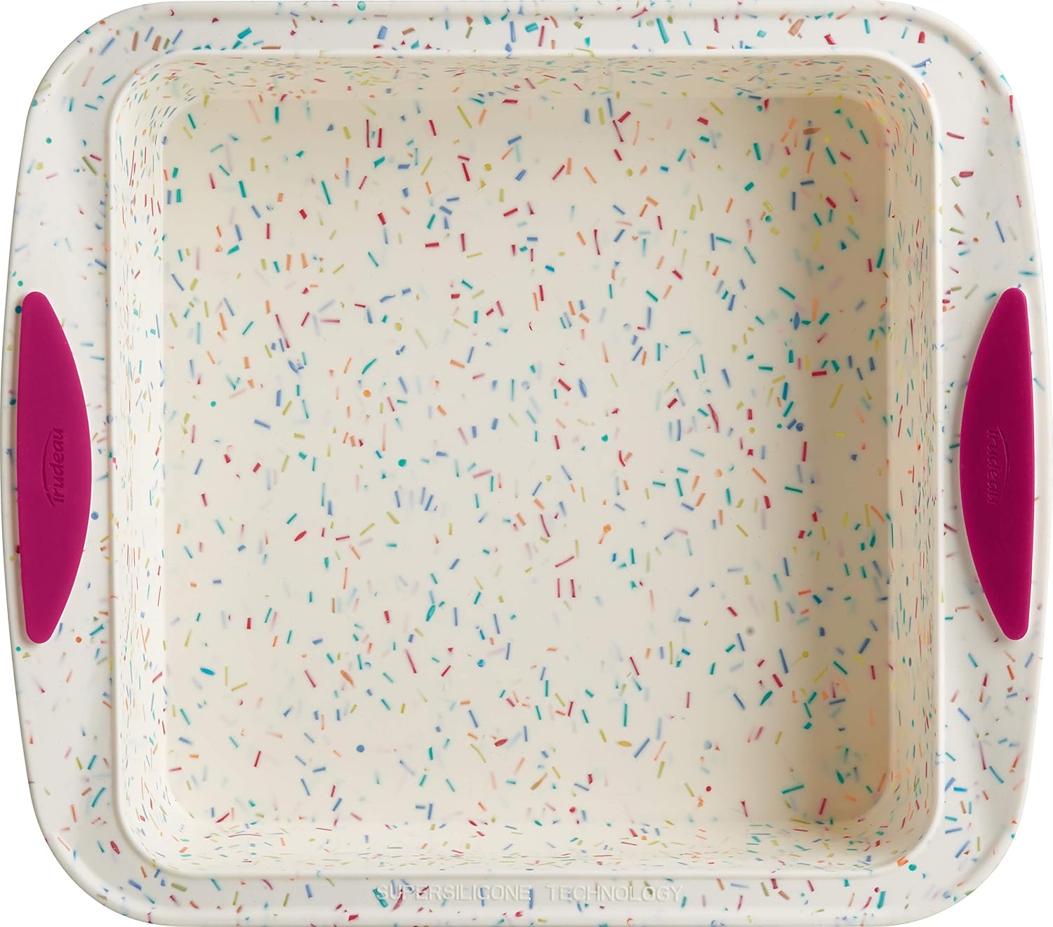 Trudeau Molde cuadrado de silicona para tartas, 8x8in, Confetti, 05118556