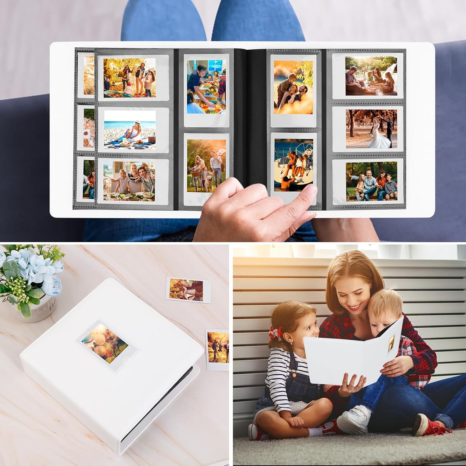 Álbum de fotos de 360 bolsillos para cámara instantánea Fujifilm Instax MiniPolaroid, para cámara instantánea Fujifilm Instax Mini 11, 12, 9, 40,