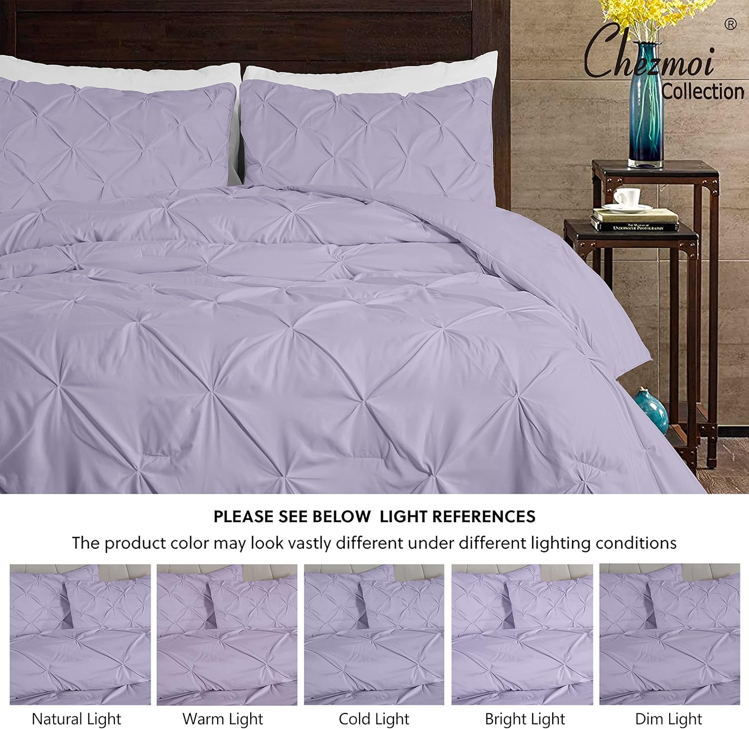 Chezmoi Collection Berlin – Juego de ropa de cama (3 piezas)