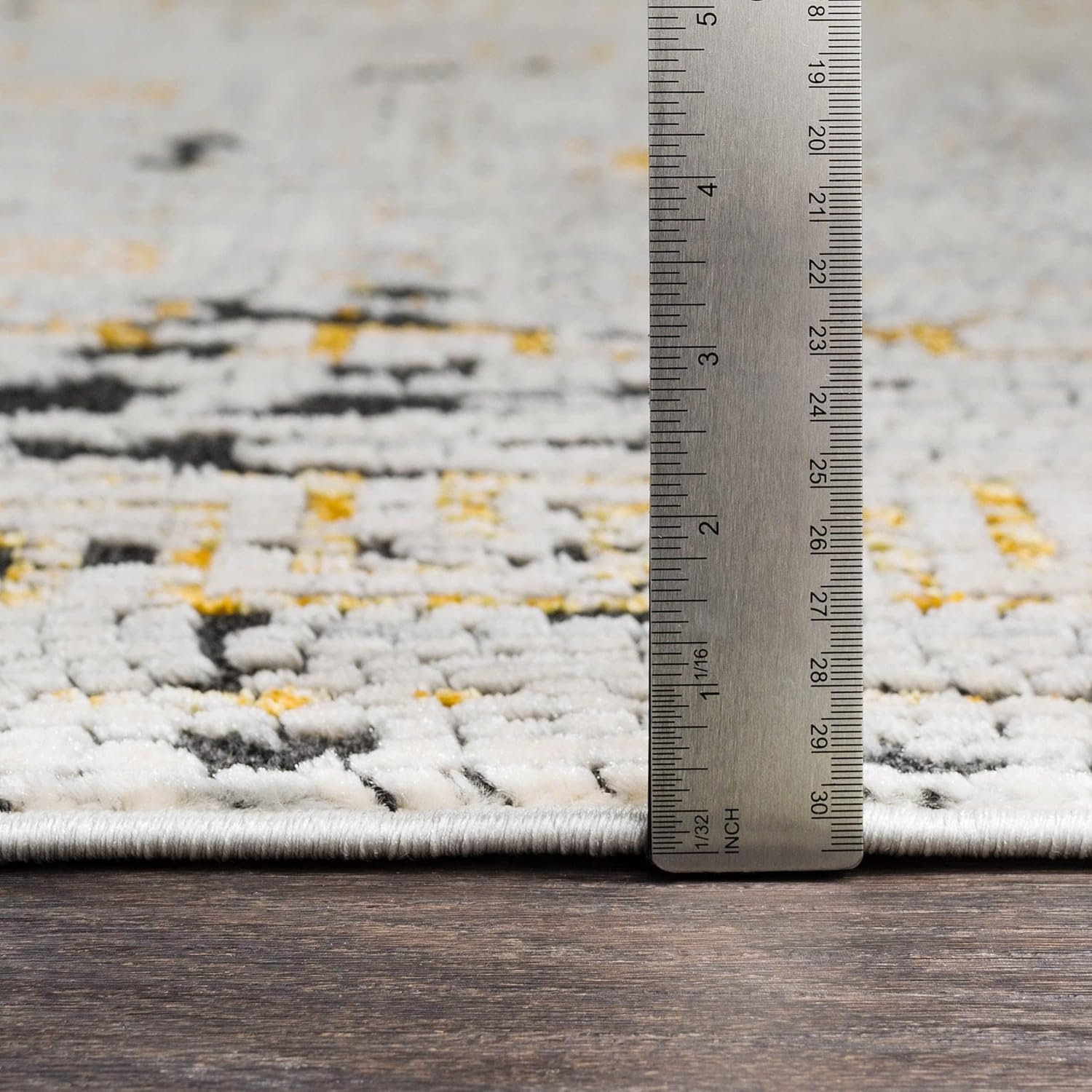 Mark&Day – Alfombras de área, 5 x 7 pies, color mostazabeige, naranja, beige, gris, alfombra para sala de estar, dormitorio o cocina (5.1 pies x 7.3
