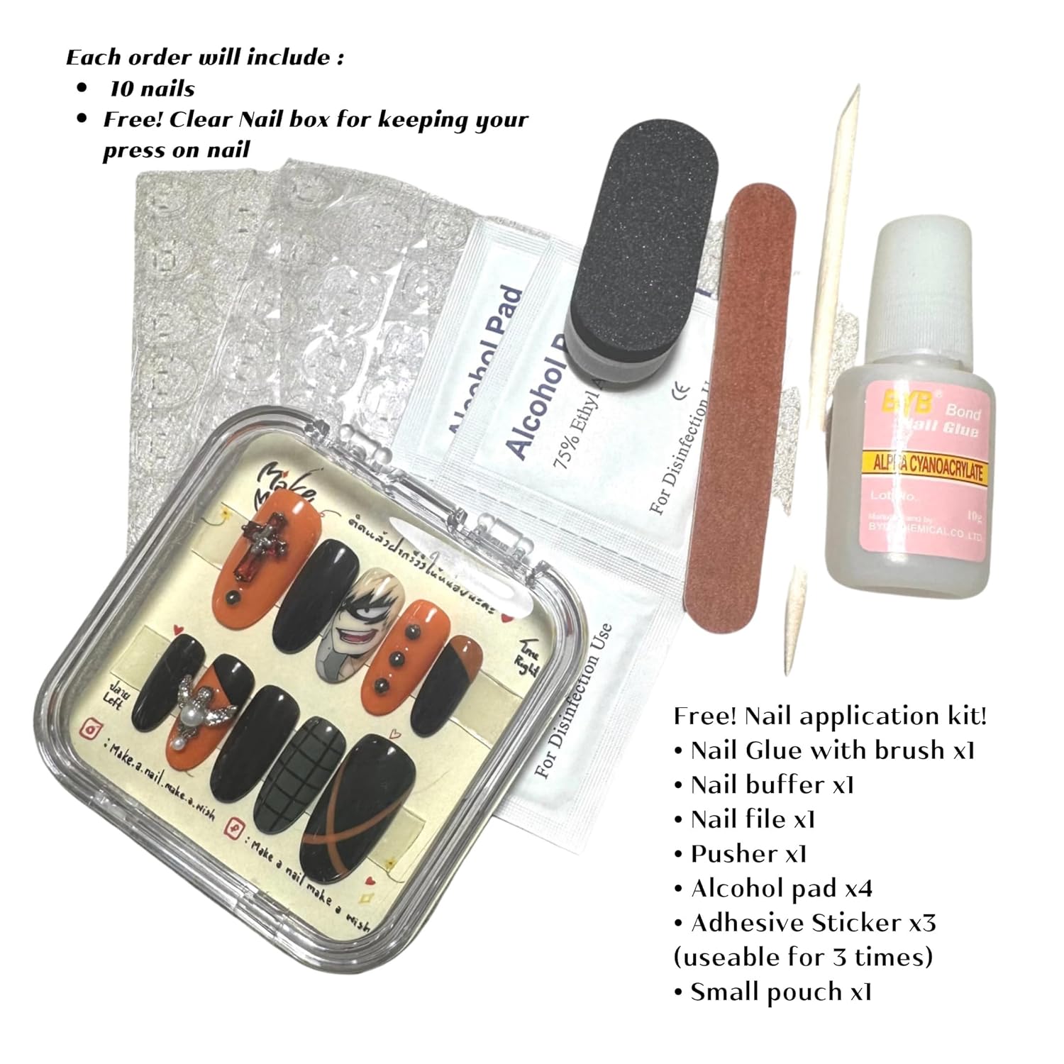 Boudoir red angel! press on nails, False nail, fake nails, handmade, nail art  design by make.a.nail.make.a.wish (XS, Nature)