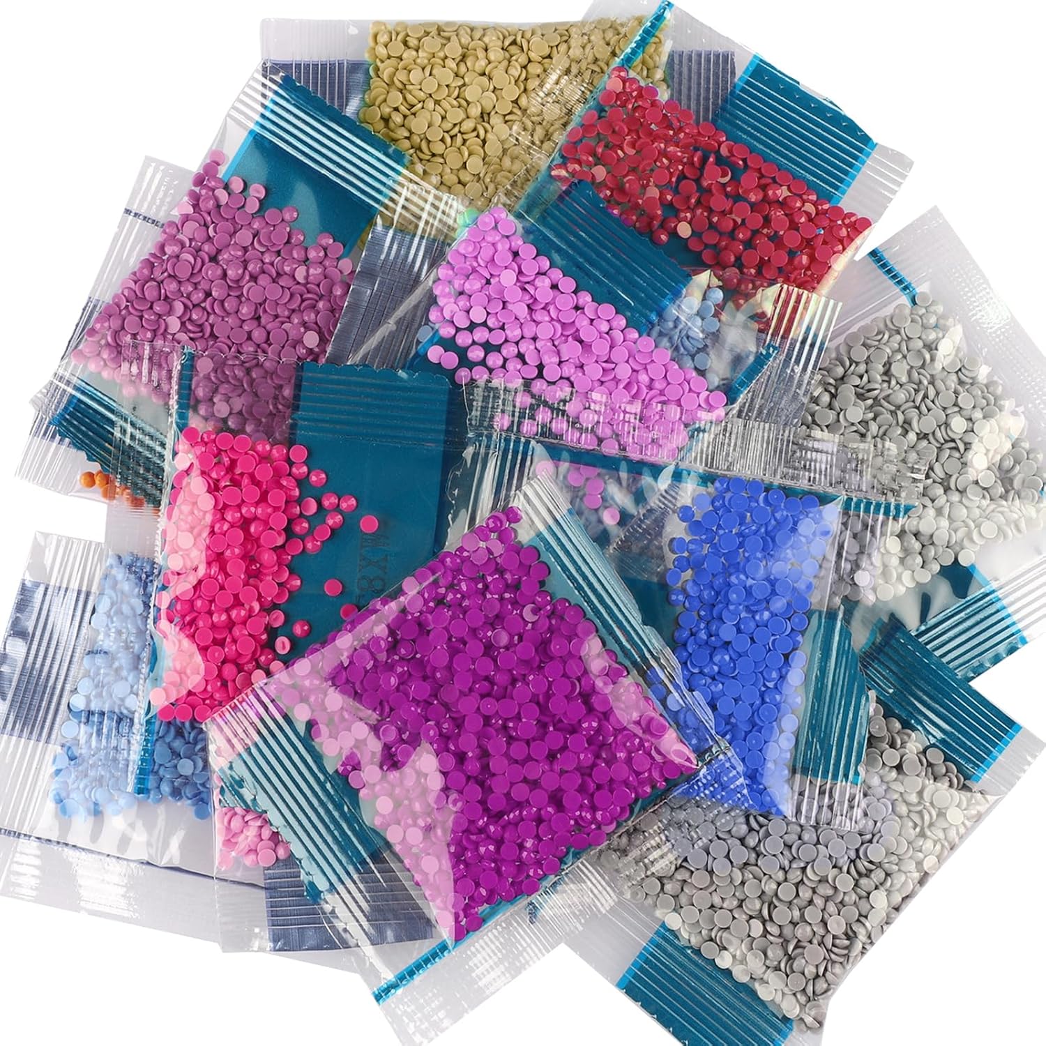 MXJSUA Kit de arte de diamantes para adultos, kit de pintura de diamantes para adultos, kit de bordado de gemas de diamante redondo completo para