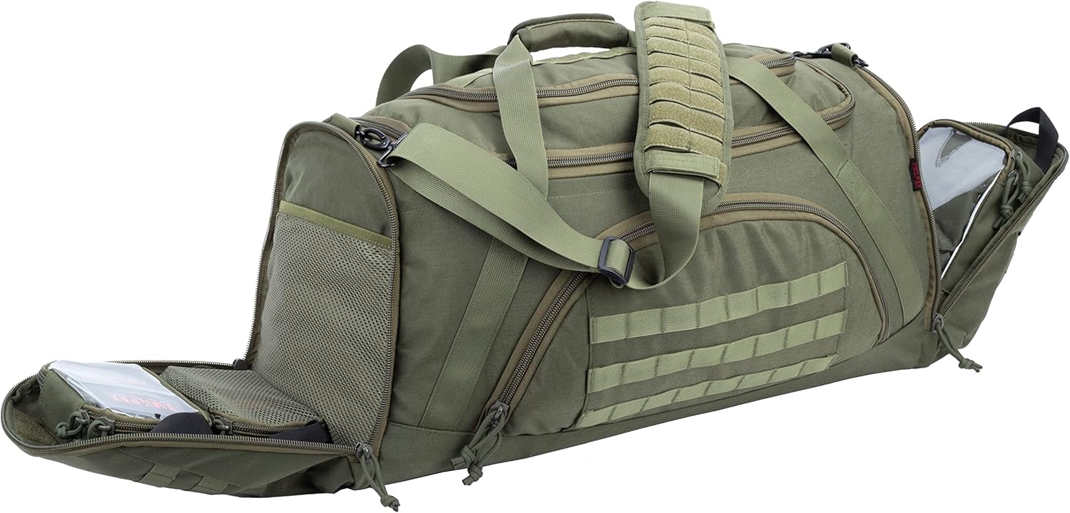 Bolsa táctica MOLLE Gear Bag con 4 organizadores modulares de engranajes cubos de embalaje. Ideal para caza, campo de tiro, aplicación de la ley,