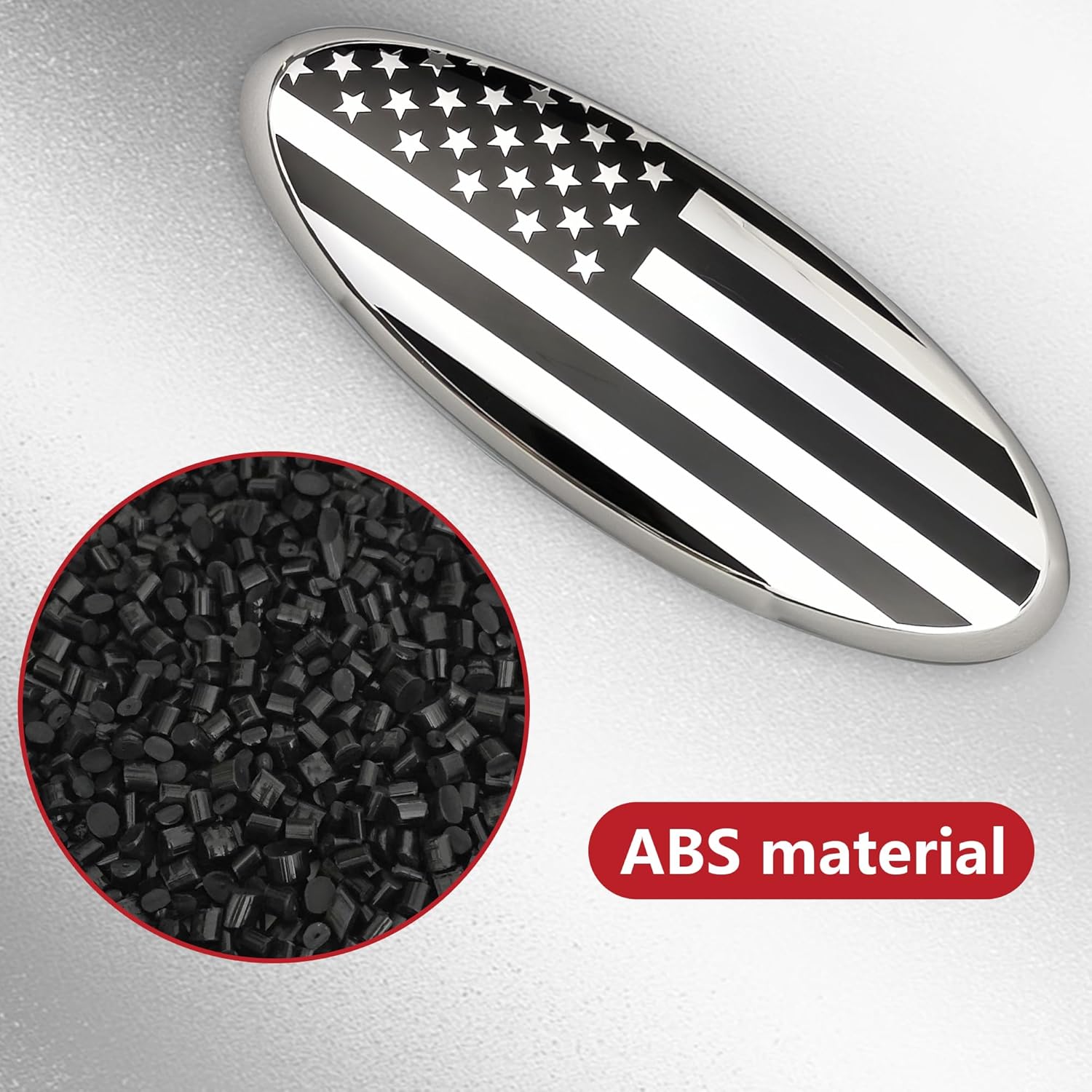 Rejilla delantera de 9 pulgadas para portón trasero trasero emblema de la bandera estadounidense para 04-14 F150 05-07 F250 F350 11-14 Edge 11-16