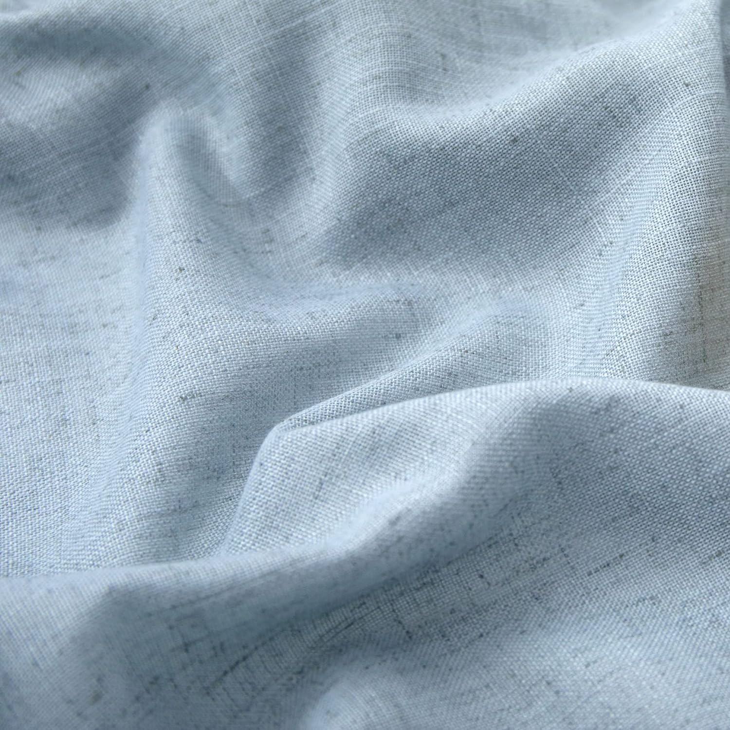 Cortinas de lino azul claro de 63 pulgadas de largo para dormitorio de niños pequeños, adolescentes y niñas, juego de 2 paneles de decoración