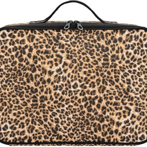 Brown Leopard Camo traveling cosmetic bag toiletries travel makeup bag zipper travel makeup organizer neceser para cosmeticos for womens men mens Brown Leopard Camo traveling cosmetic bag toiletries travel makeup bag zipper travel makeup organizer neceser para cosmeticos for womens men mens