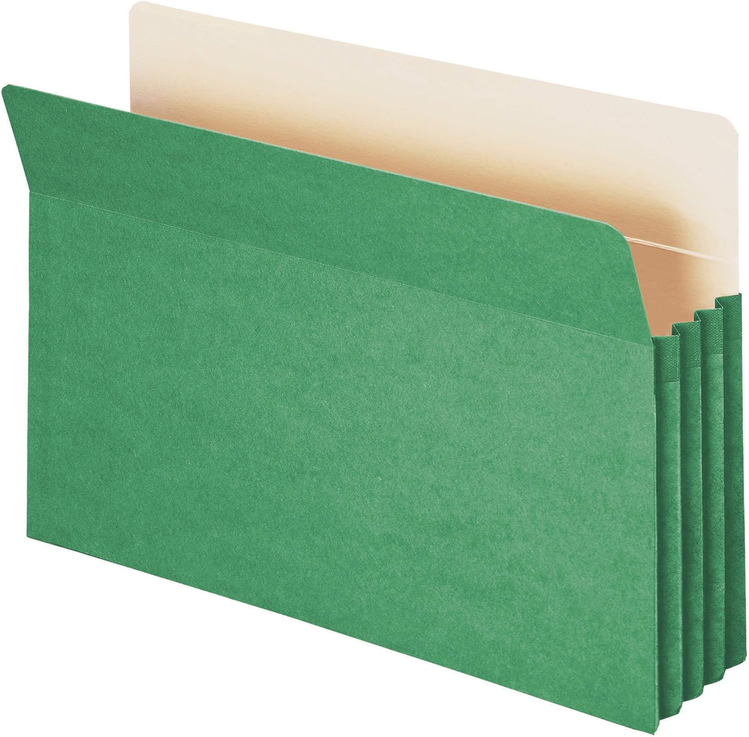 Smead Bolsillo para archivo, pestaña de corte recto, expansión de 3-12″, tamaño legal, verde, 25 por caja (74226)