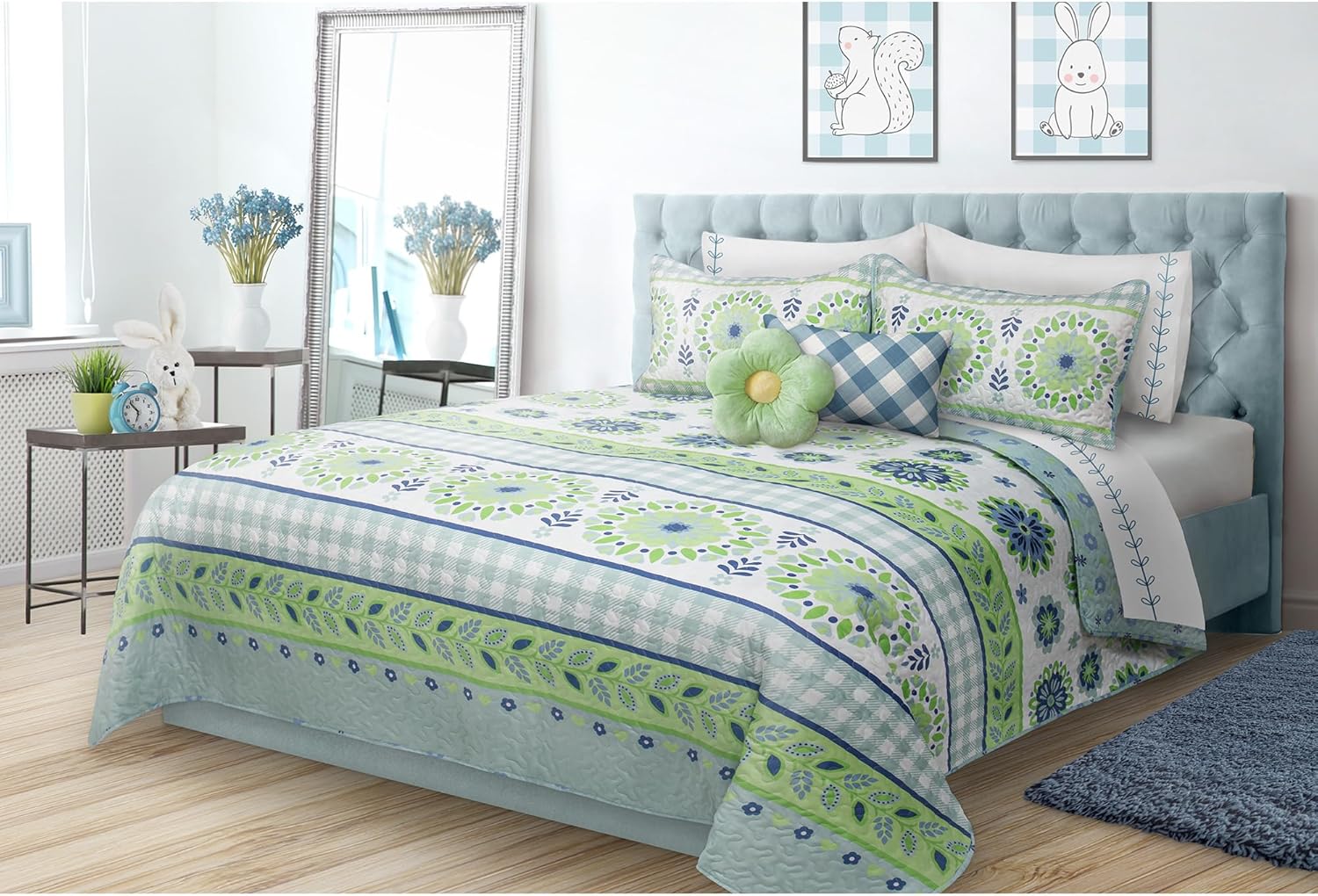 Colchas Hayley para cama individual, colcha suave de verano, colcha de microfibra ligera, colcha de estilo moderno para todas las estaciones, 2
