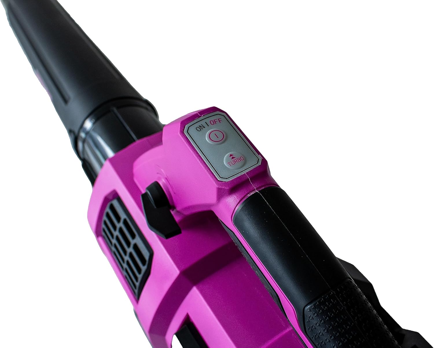 Soplador inalámbrico sin escobillas de iones de litio de 40 voltios con modo de velocidad turbo (solo herramienta, baterías no incluidas), color rosa