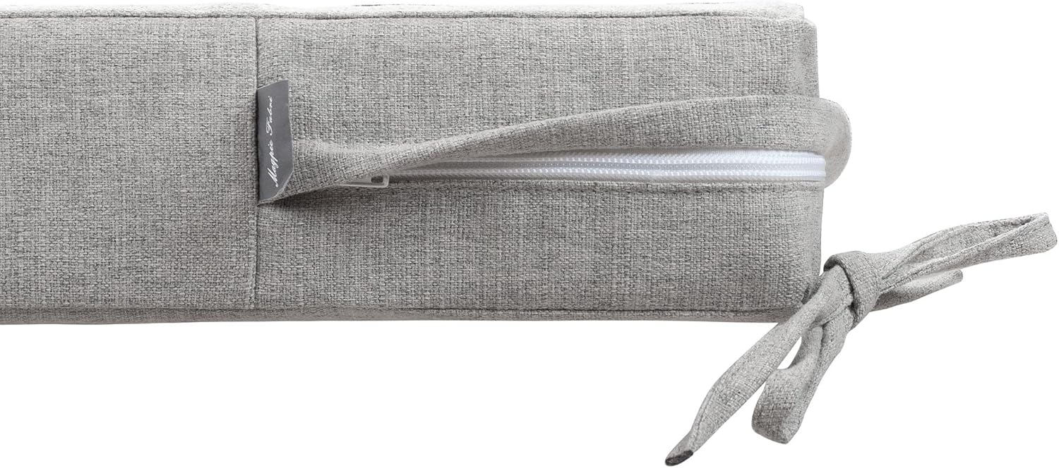 Fundas de cojín para sofá biplaza para banco de patio (solo funda de repuesto, sin relleno), funda de cojín impermeable resistente a la decoloración