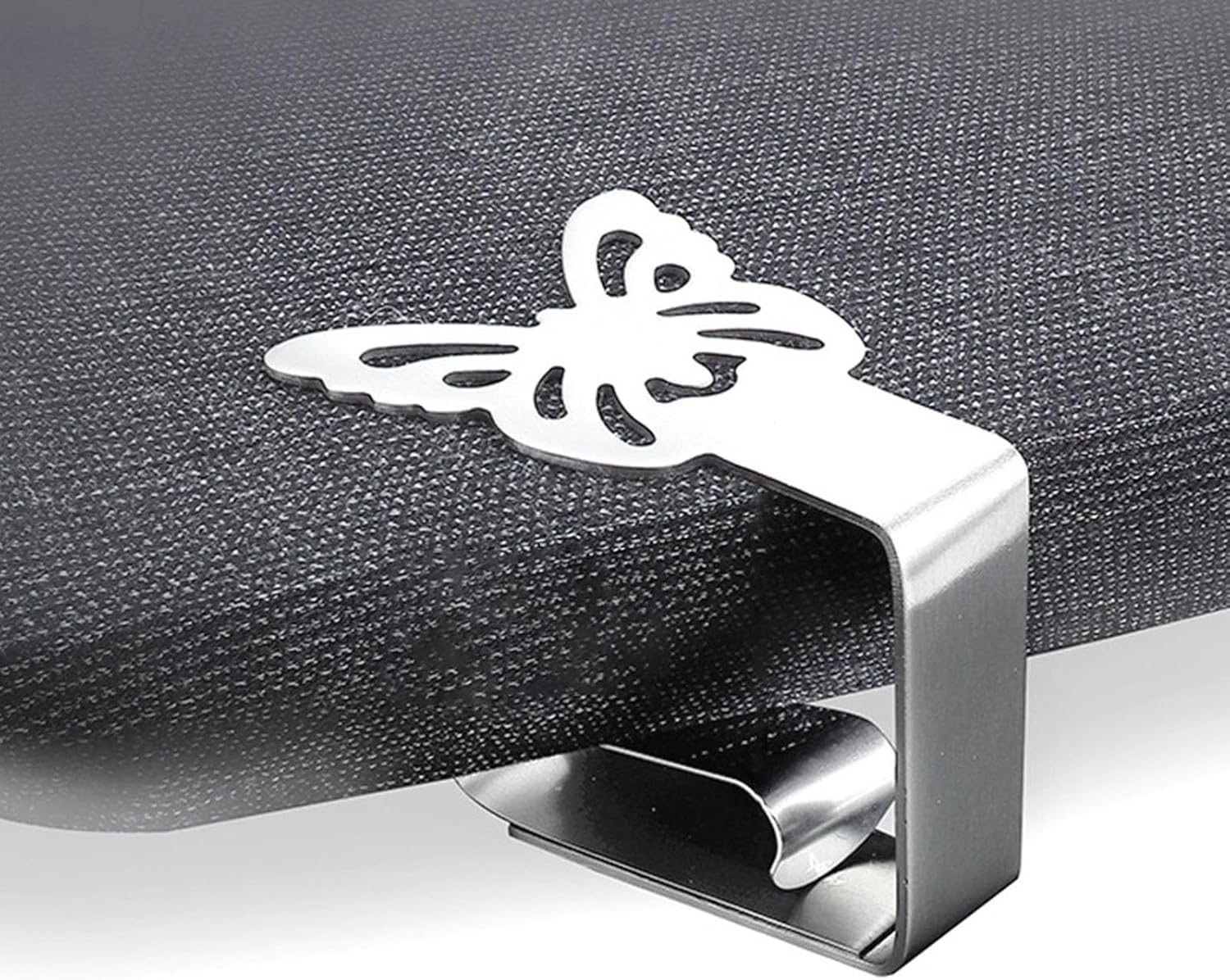 Clip de mantel grueso de acero inoxidable fuerte para mesa de comedor al aire libre, mesas de pícnic, clips huecos de hojas de flores, mariposas,