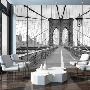 Papel tapiz fotográfico 3D de Brooklyn Bridge, mural de puente de edificio de la ciudad, murales de pared, espacio para sala de estar, dormitorio, Papel tapiz fotográfico 3D de Brooklyn Bridge, mural de puente de edificio de la ciudad, murales de pared, espacio para sala de estar, dormitorio,
