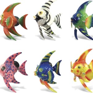 CoTa Global Angelfish – Juego de 6 imanes para refrigerador, varios colores, divertidos y lindos imanes de cabeza de animales para nevera de cocina, CoTa Global Angelfish – Juego de 6 imanes para refrigerador, varios colores, divertidos y lindos imanes de cabeza de animales para nevera de cocina,