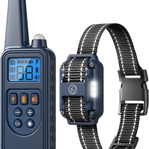 Collar electrónico de entrenamiento para perros con control remoto, 1640 pies, impermeable, recargable, collar electrónico para perros pequeños, Collar electrónico de entrenamiento para perros con control remoto, 1640 pies, impermeable, recargable, collar electrónico para perros pequeños,