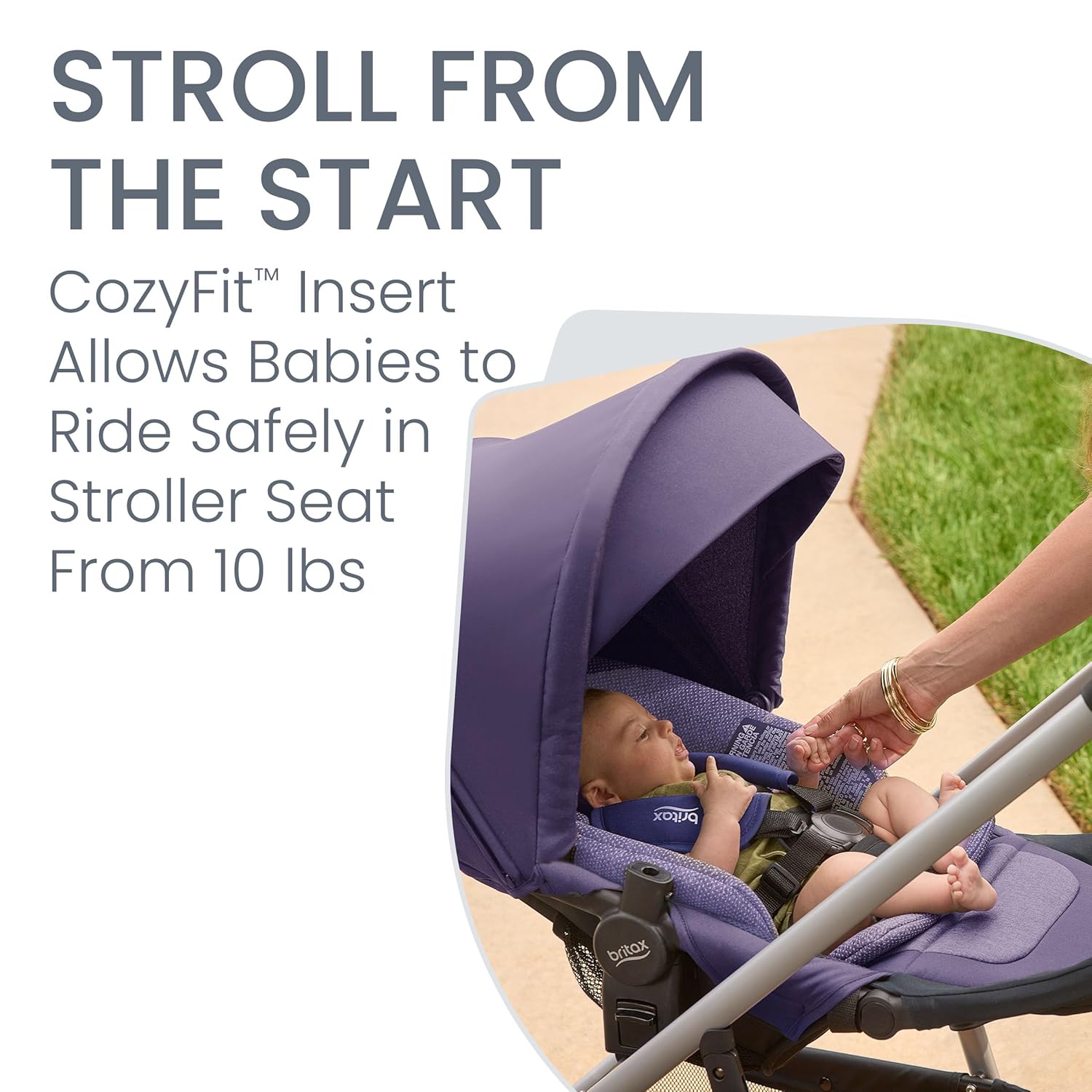 Britax Willow Grove SC – Sistema de viaje para bebé, asiento de automóvil infantil y cochecito combinado con base alpina, tecnología ClickTight,