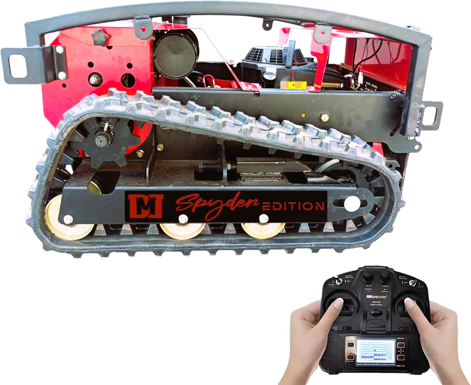 DareDevil Mower Cortacésped con control remoto  Subida de pendiente de 50 grados  Corte de 22 pulgadas  Tanque de gas de 6 L  Fuente de alimentación