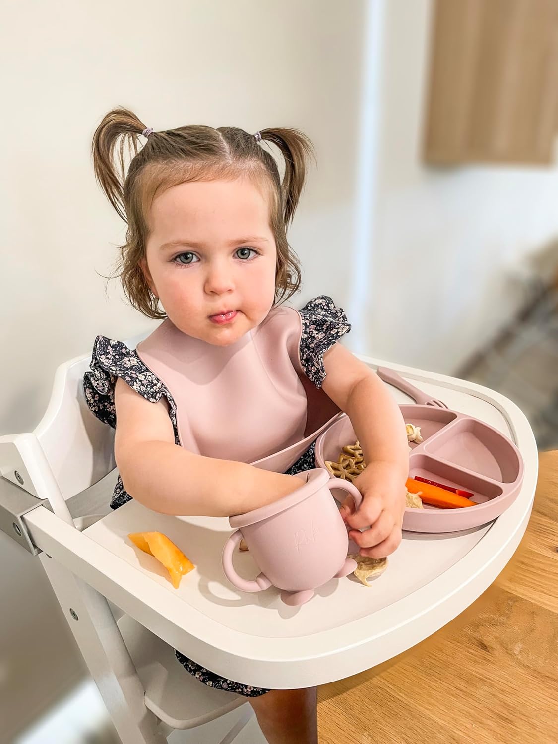 Baby Led Weaning – Set de alimentación de silicona para bebés – Suministros de destete LED para bebés – Utensilios de destete LED para bebés –