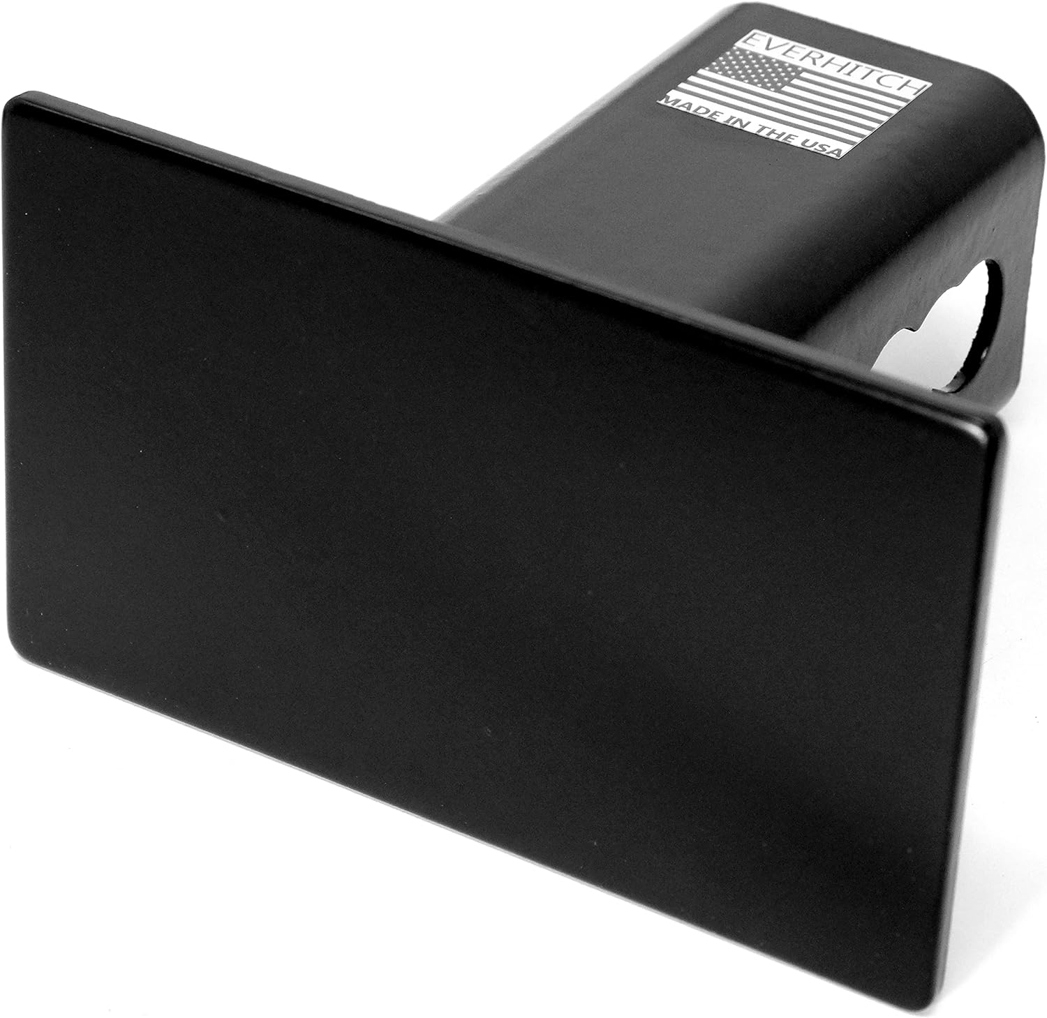 Cubierta de enganche de metal en blanco (se adapta al receptor de 2 pulgadas, negro de 5 x 3 pulgadas)