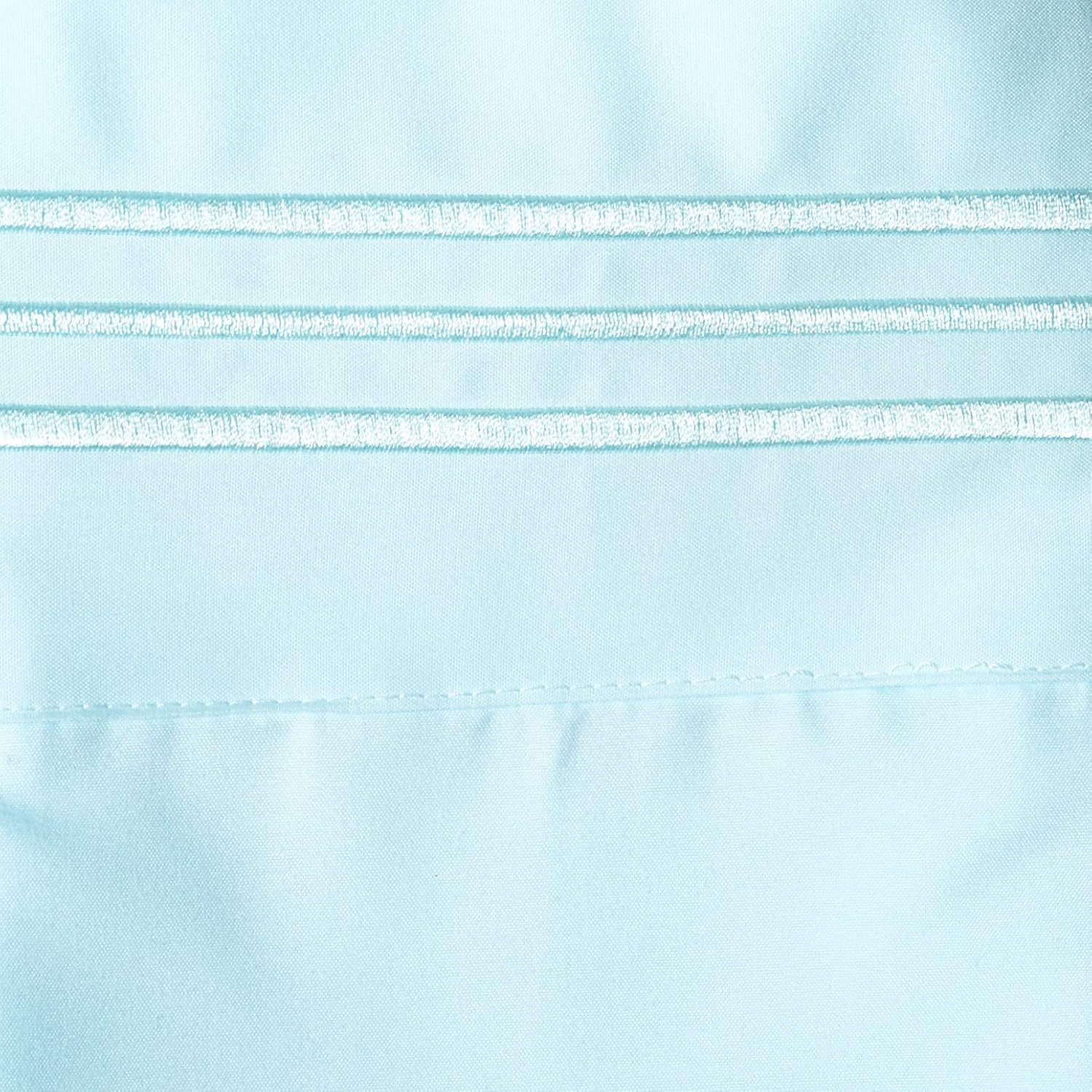 Elegante juego de cómodas sábanas para cama de 1500 hilos resistente a arrugas y a la decoloración, calidad egipcia de lujo ultrasuave de 4 piezas,