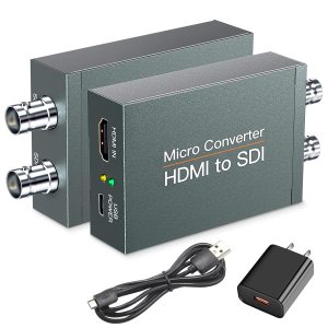 HDMI a SDI, HDMI a 3G-SDIHD-SDI, convertidor de audio 2 vías SDI convertidor adaptador de salida SDI dual soporte 1080P para cámara de cine en casa HDMI a SDI, HDMI a 3G-SDIHD-SDI, convertidor de audio 2 vías SDI convertidor adaptador de salida SDI dual soporte 1080P para cámara de cine en casa