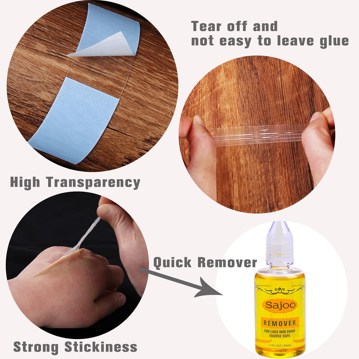 Cinta de peluca de 48 piezas para pelucas de encaje frontal, tiras de cinta en extensión de doble cara, impermeable, pelucas de encaje adhesivas,